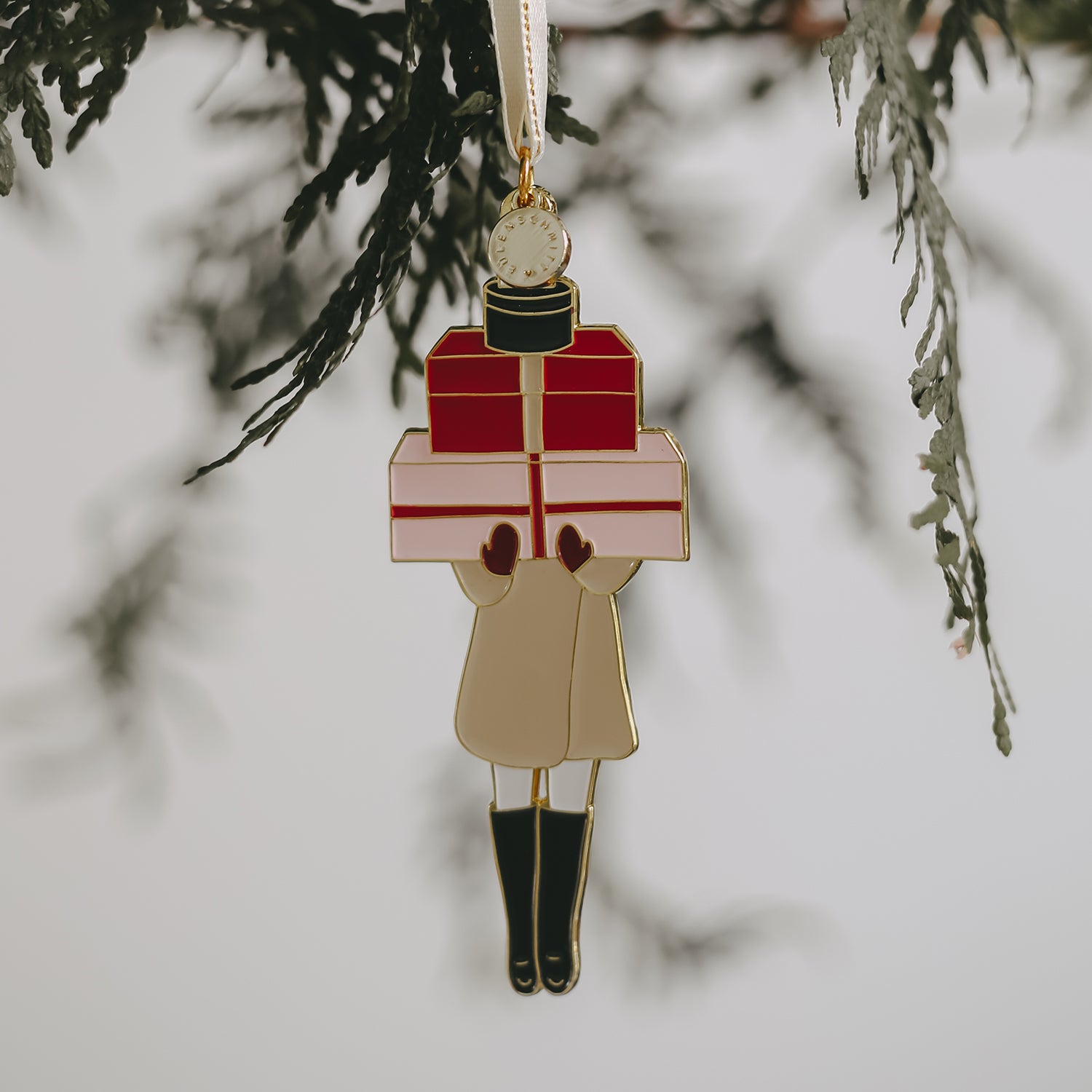 Baumschmuck Weihnachtsmädchen - Eulenschnitt