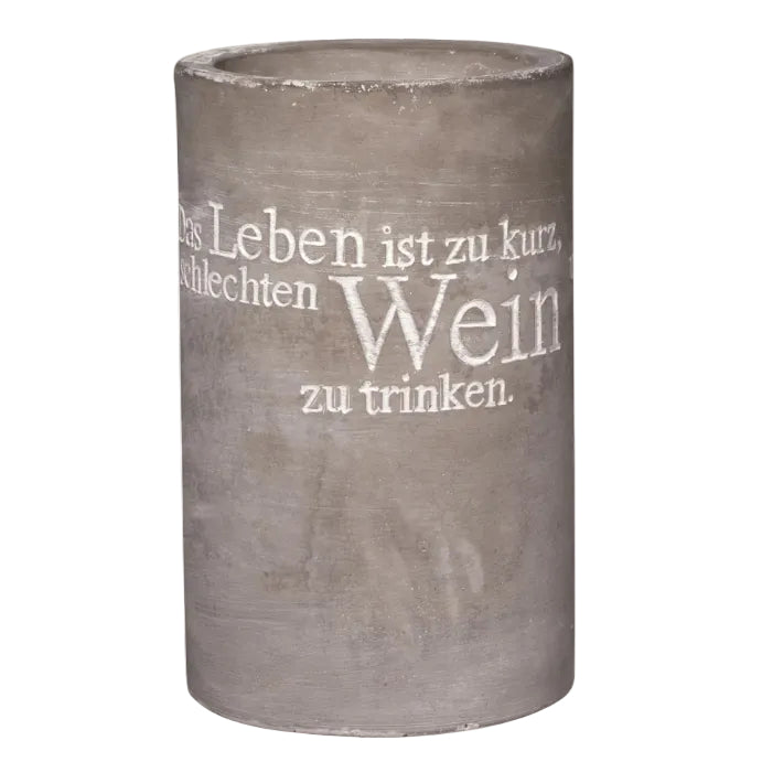 Flaschenkühler "Das Leben ist zu kurz, um schlechten Wein zu trinken." - Räder