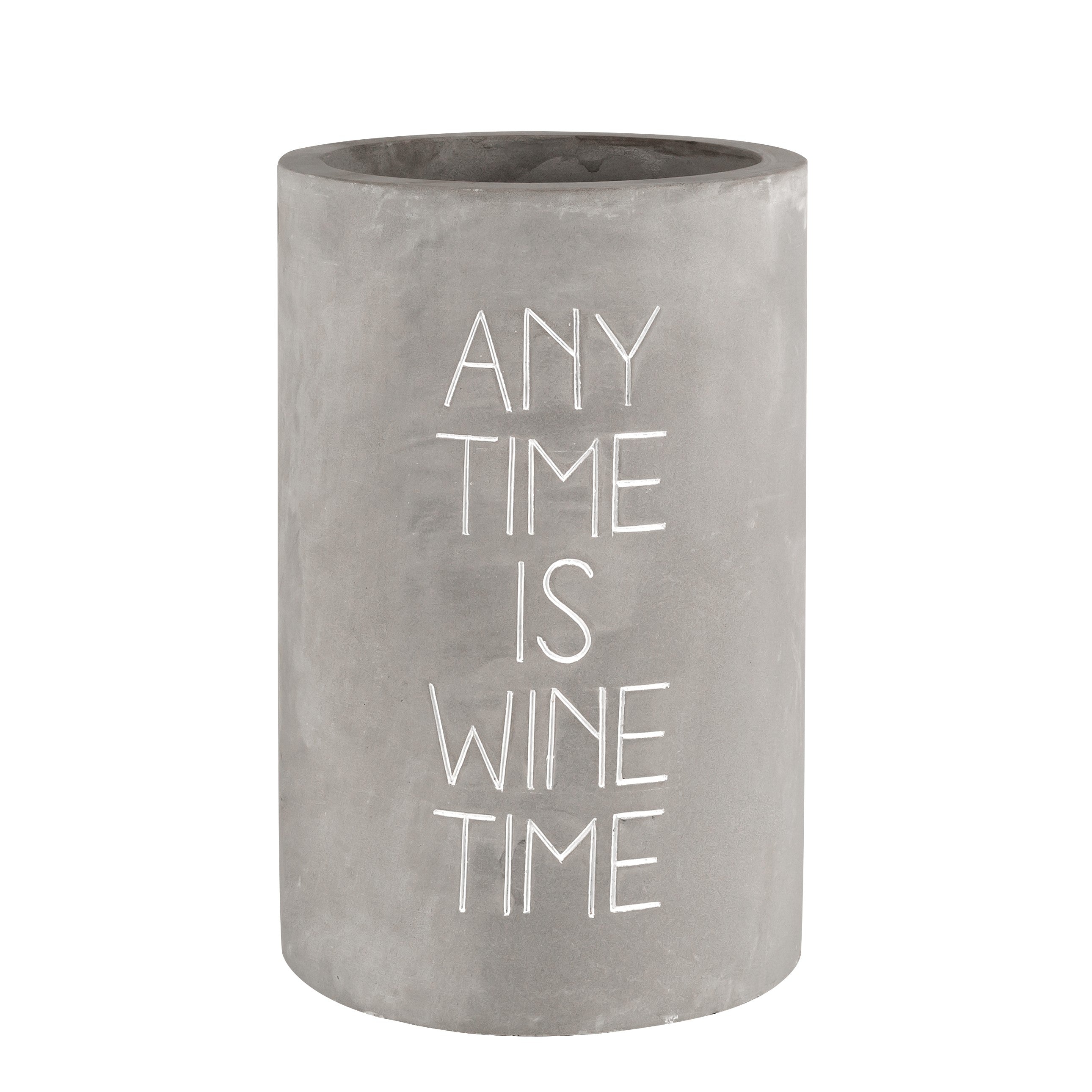 Flaschenkühler "ANY TIME IS WINE TIME" - Räder