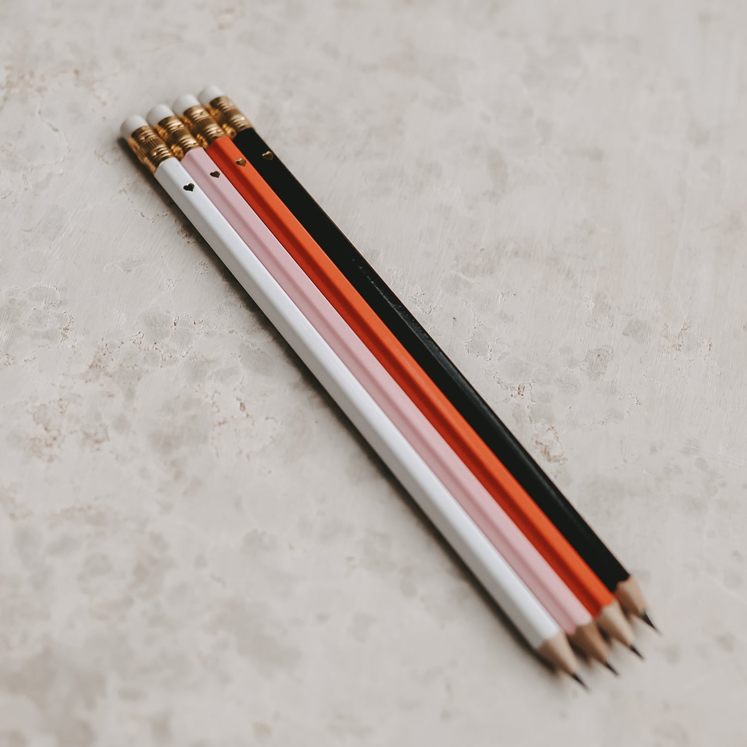 Bleistift rosa 4er Set - Eulenschnitt