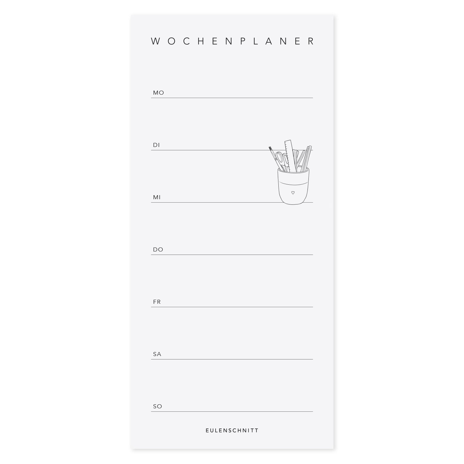 Block "Wochenplaner" - Eulenschnitt