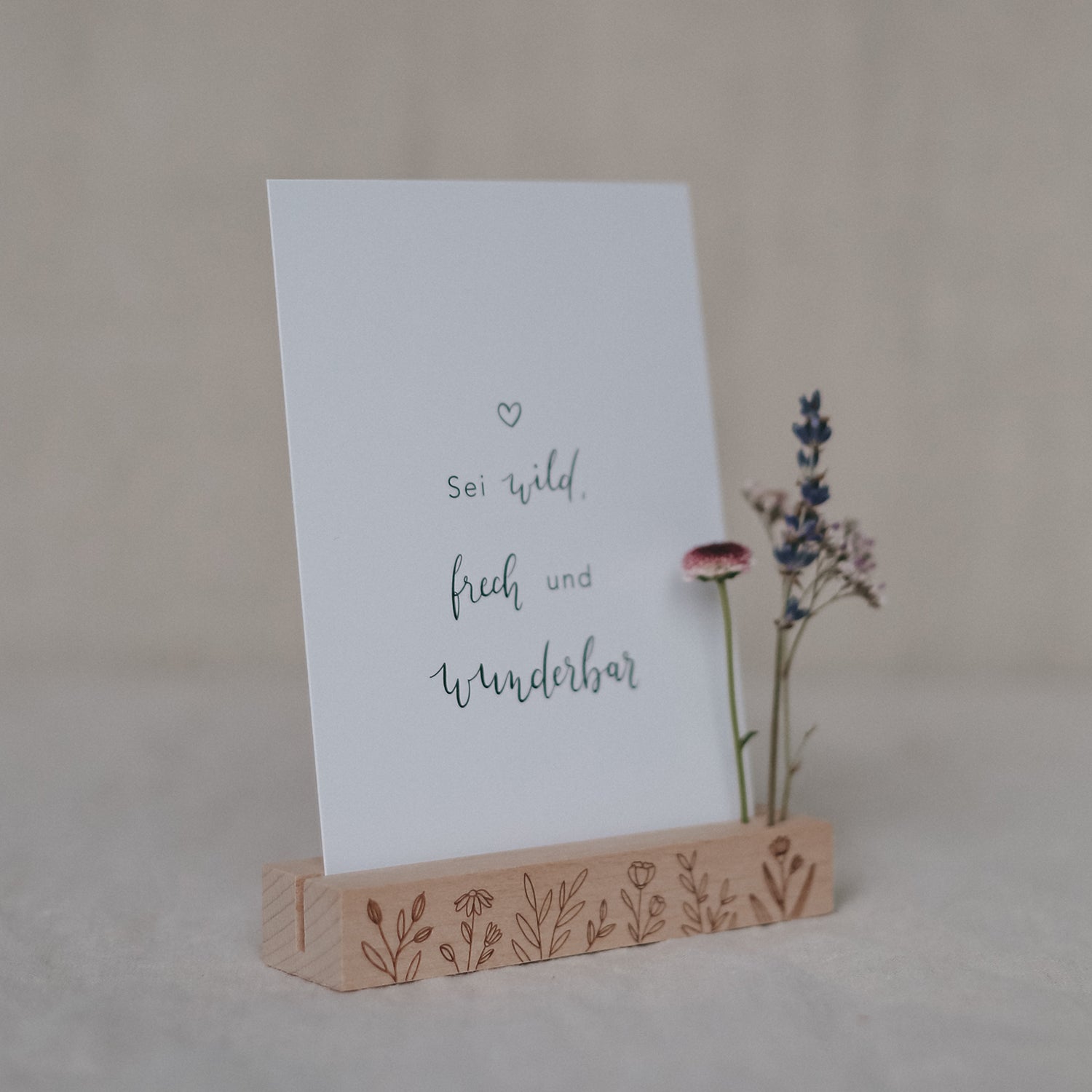 Blumen– & Kartenständer Blumenwiese 2er Set - Eulenschnitt