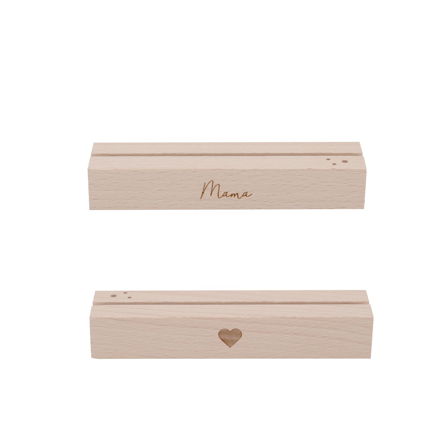 Blumen– & Kartenständer "Mama" & Herz 2er Set - Eulenschnitt