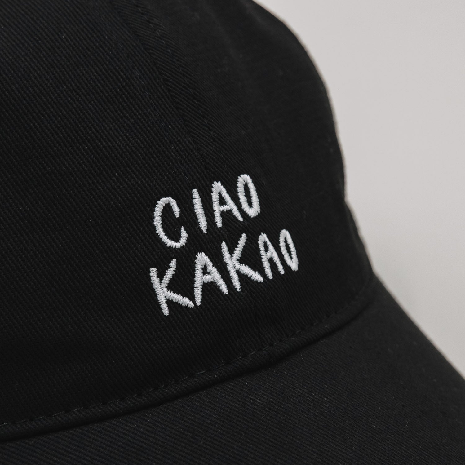 Cap "Ciao kakao" schwarz - Eulenschnitt