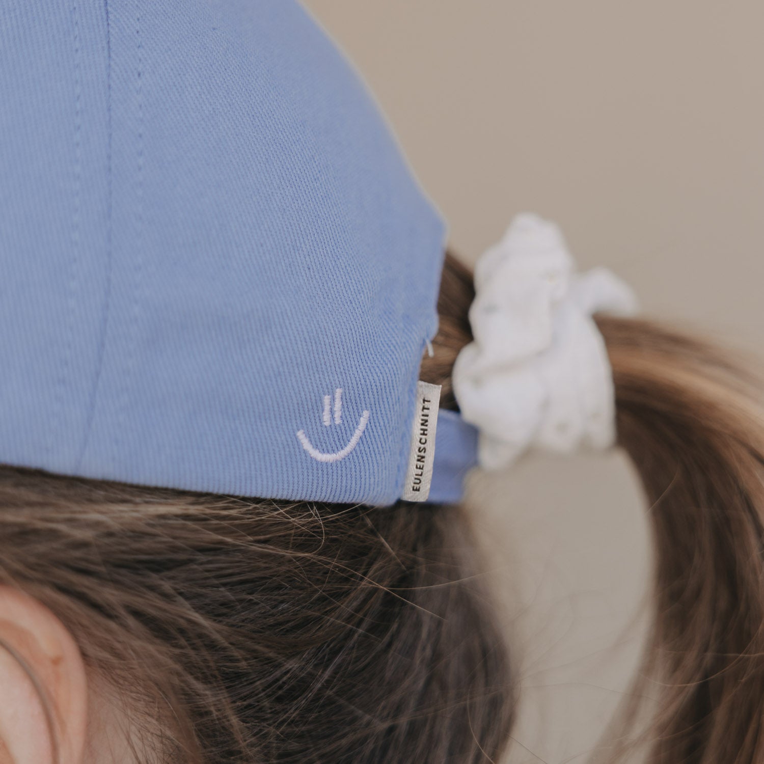 Cap "Easy peasy" blau - Eulenschnitt