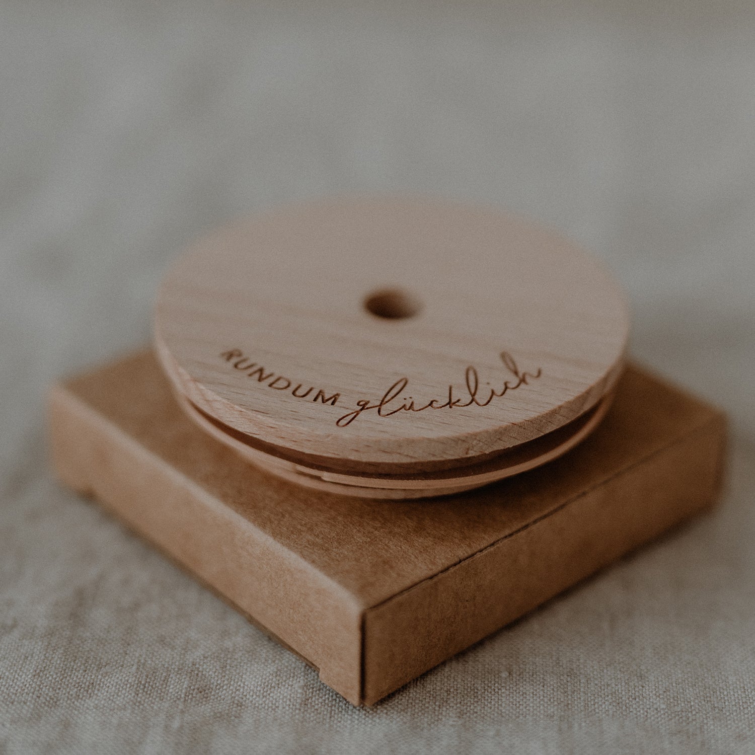 Lid "Rundum glücklich" for Can glass - Eulenschnitt