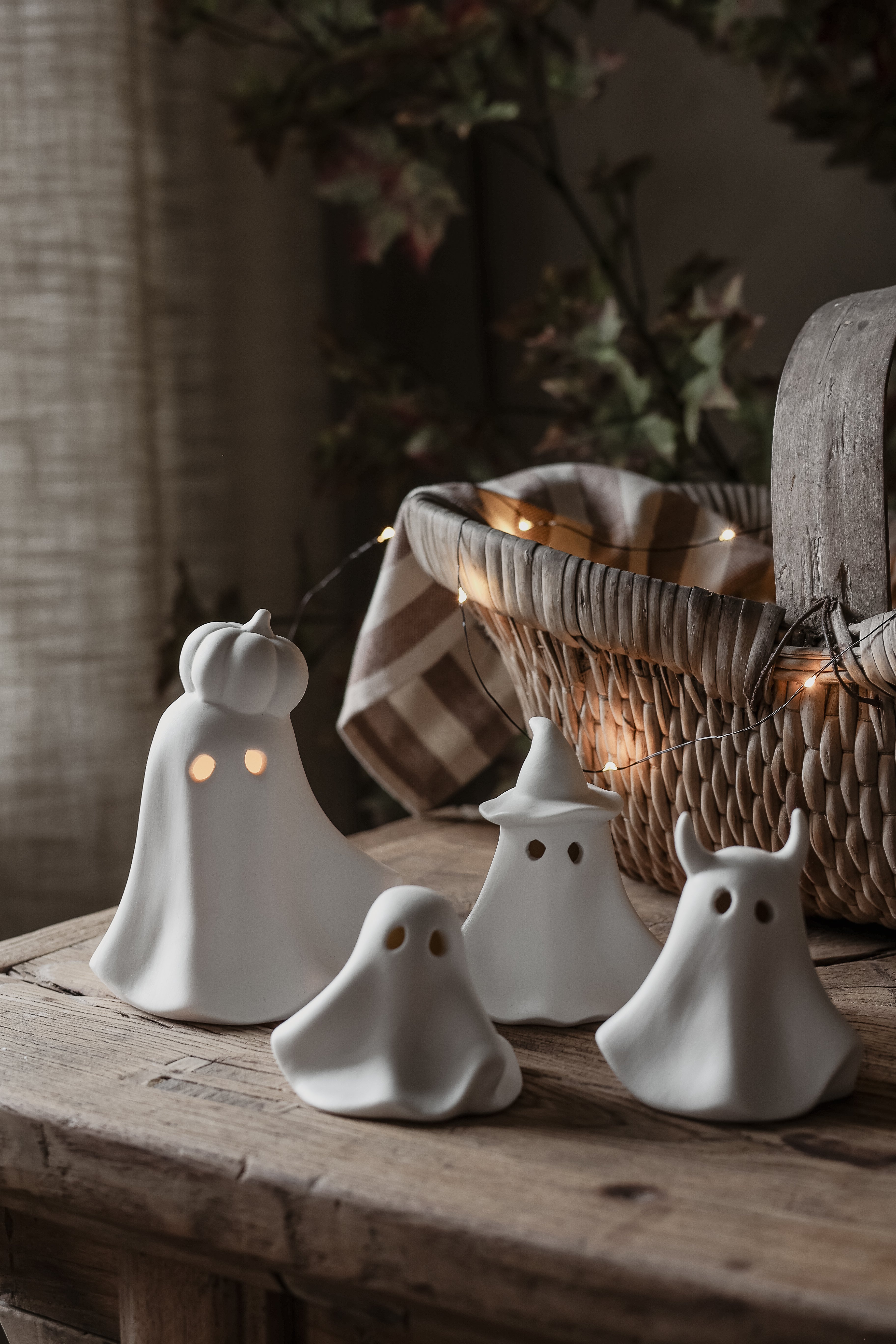 Deko Geist mit Kürbis - Majas Cottage