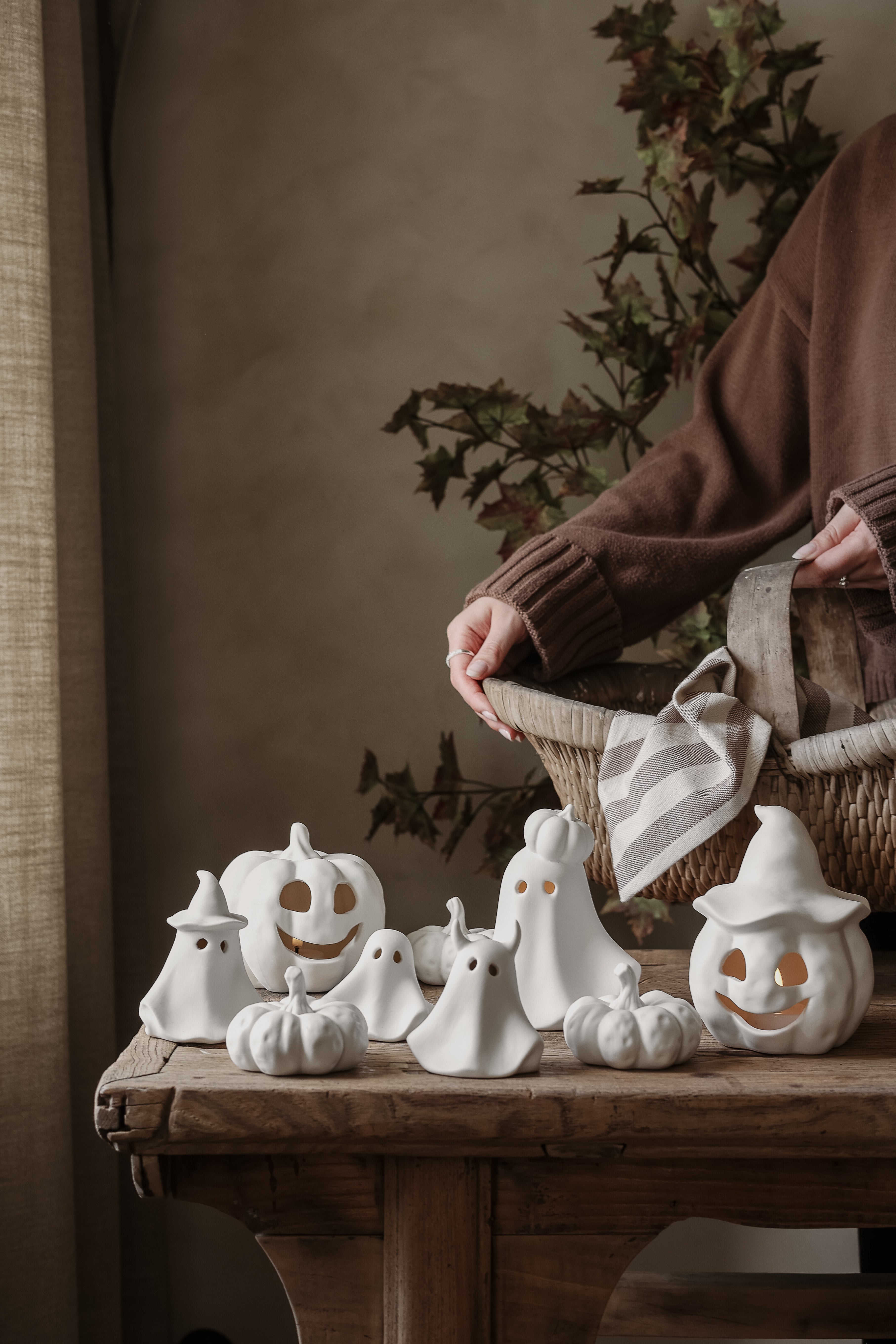 Deko Geist mit Kürbis - Majas Cottage