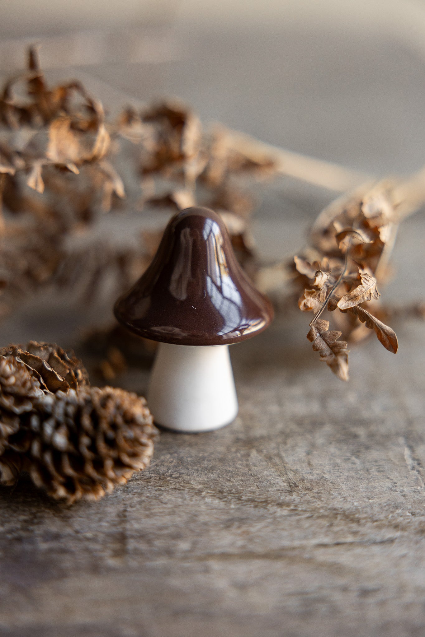 Champignon décoratif "Bosten" marron - Storefactory