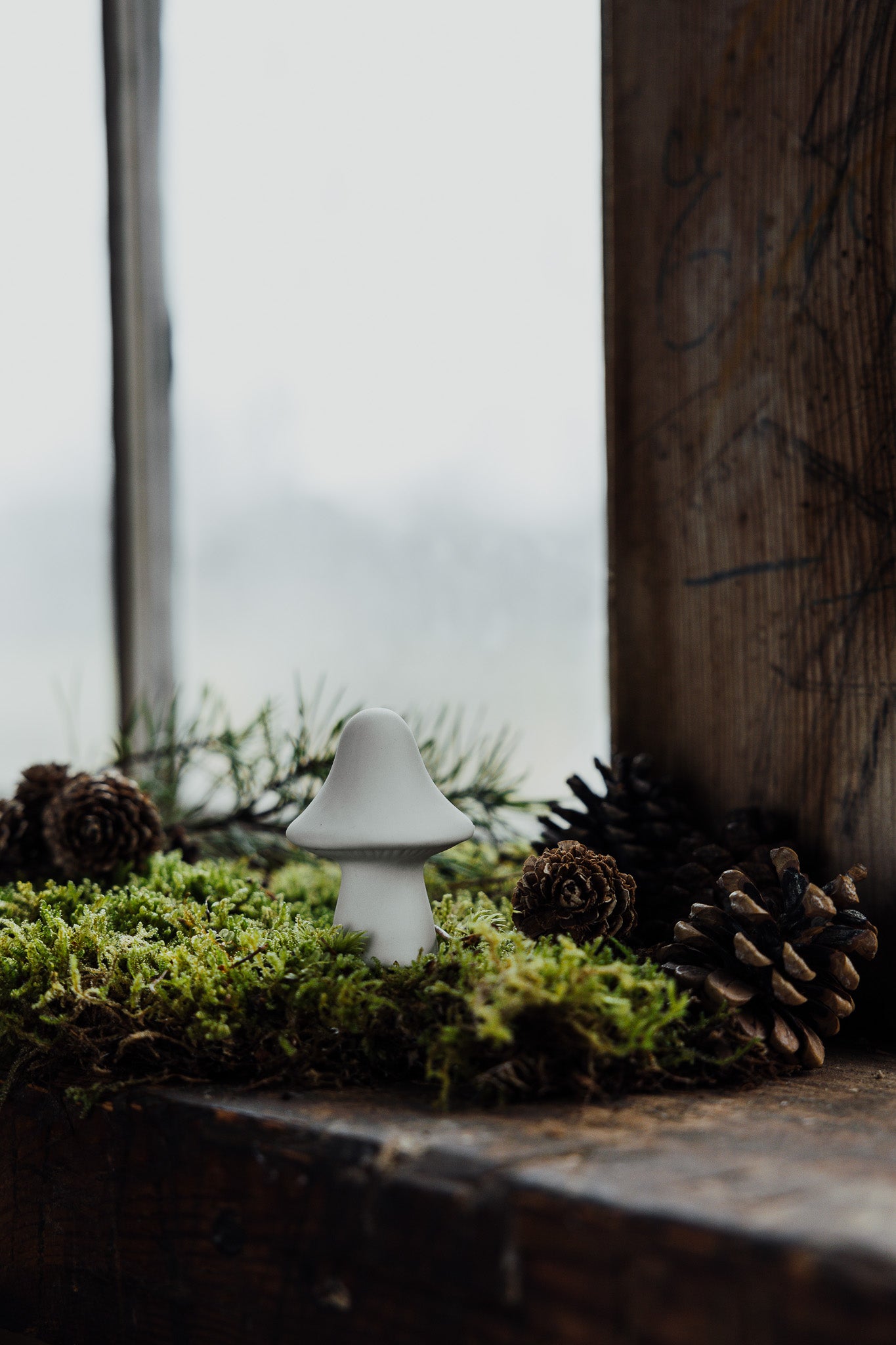 Champignon décoratif "Bosten" blanc - Storefactory