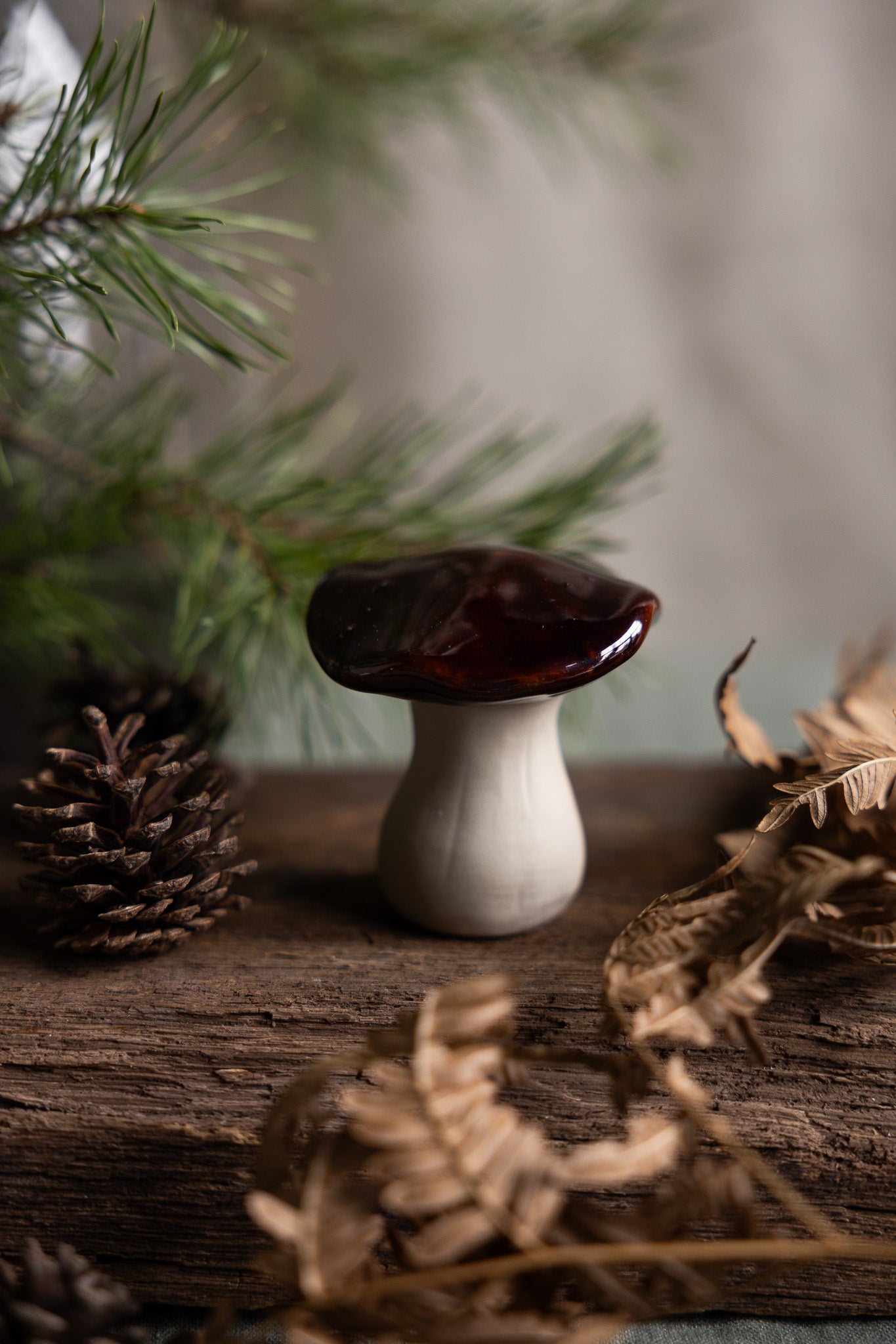 Champignon décoratif "Skogsryd" marron - Storefactory