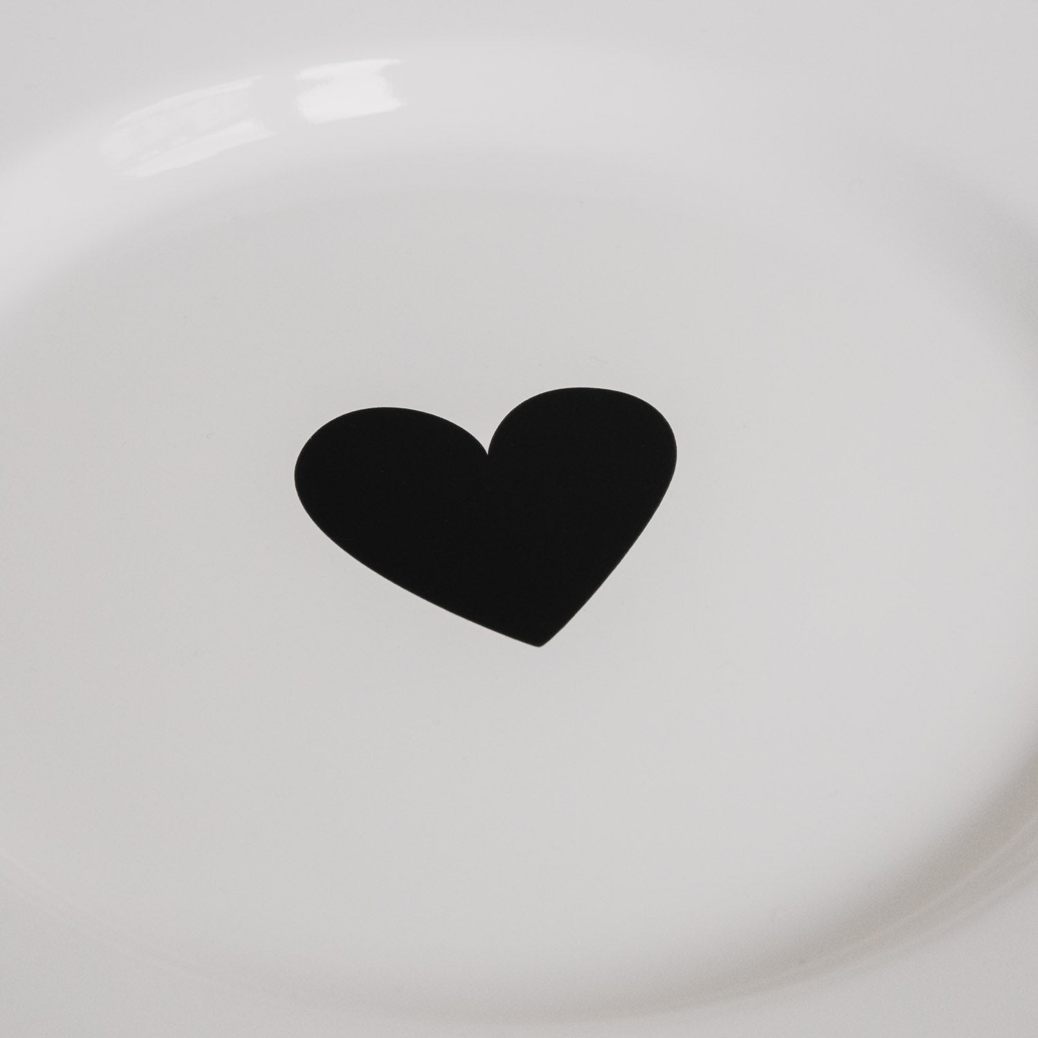 Enamel Plate Heart - Eulenschnitt