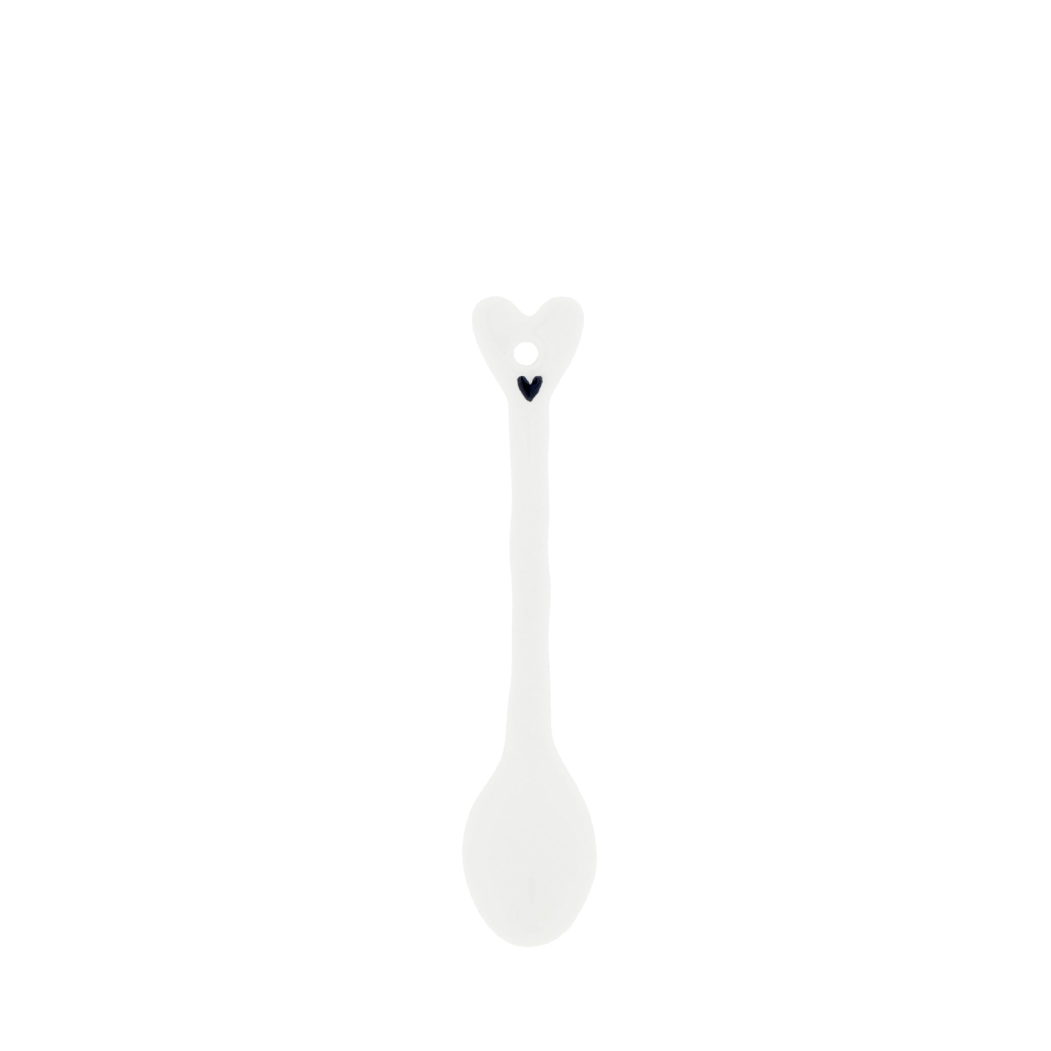 Espresso Löffel "heart" weiss - Bastion Collections