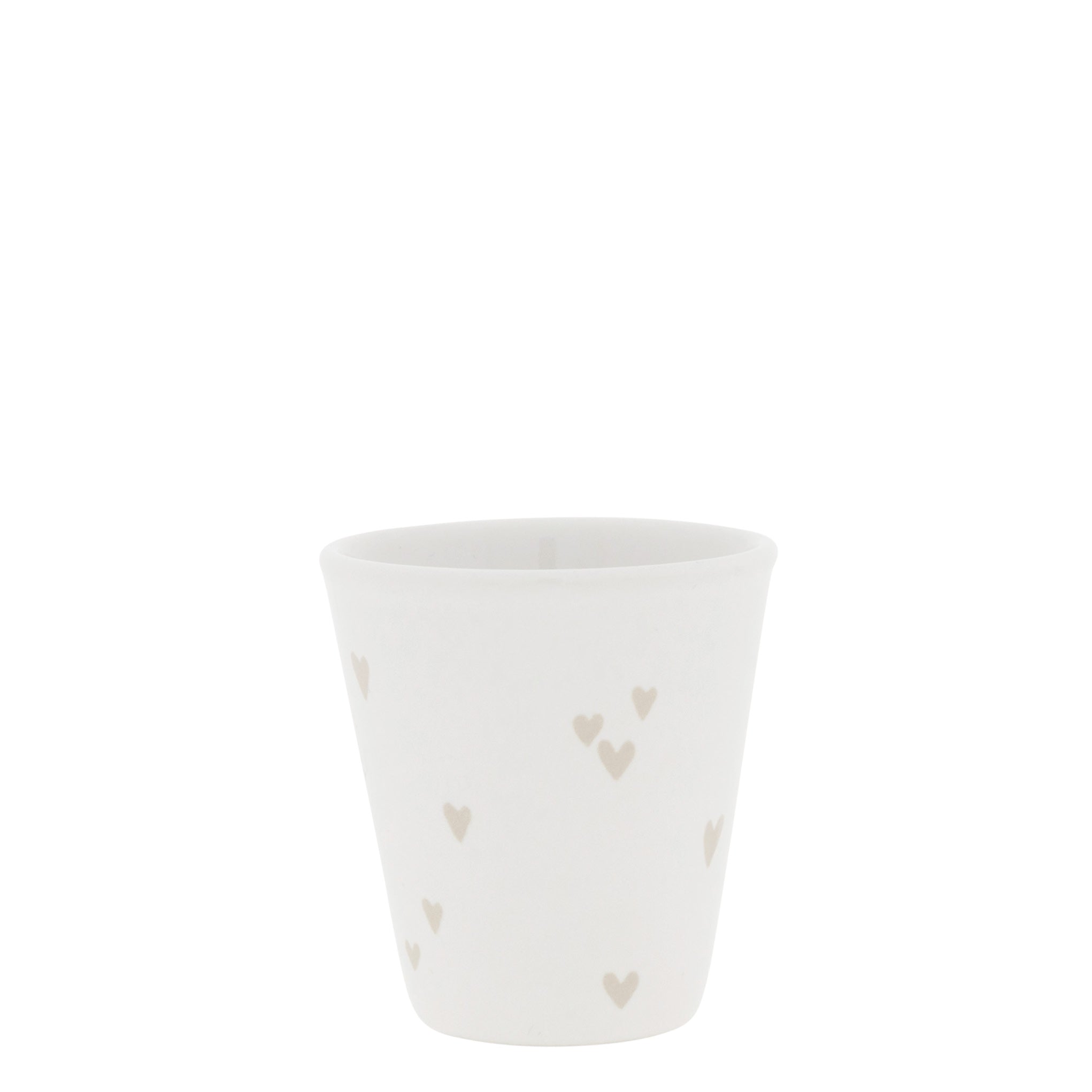 Espressobecher "hearts" beige - Bastion Collections