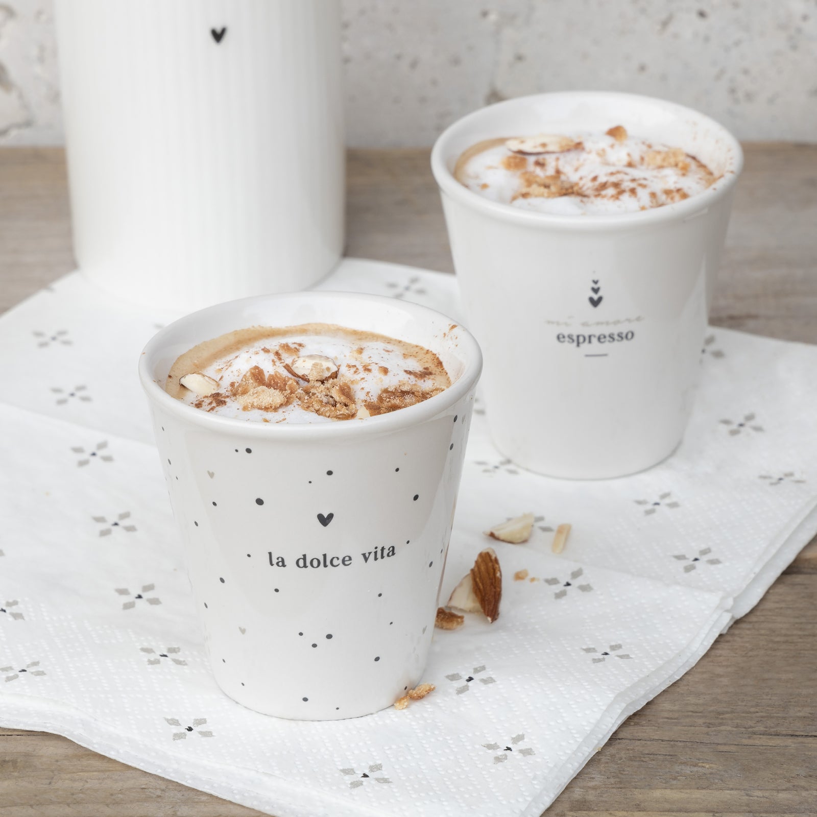 Espressobecher "La Dolce Vita" schwarz - Bastion Collections
