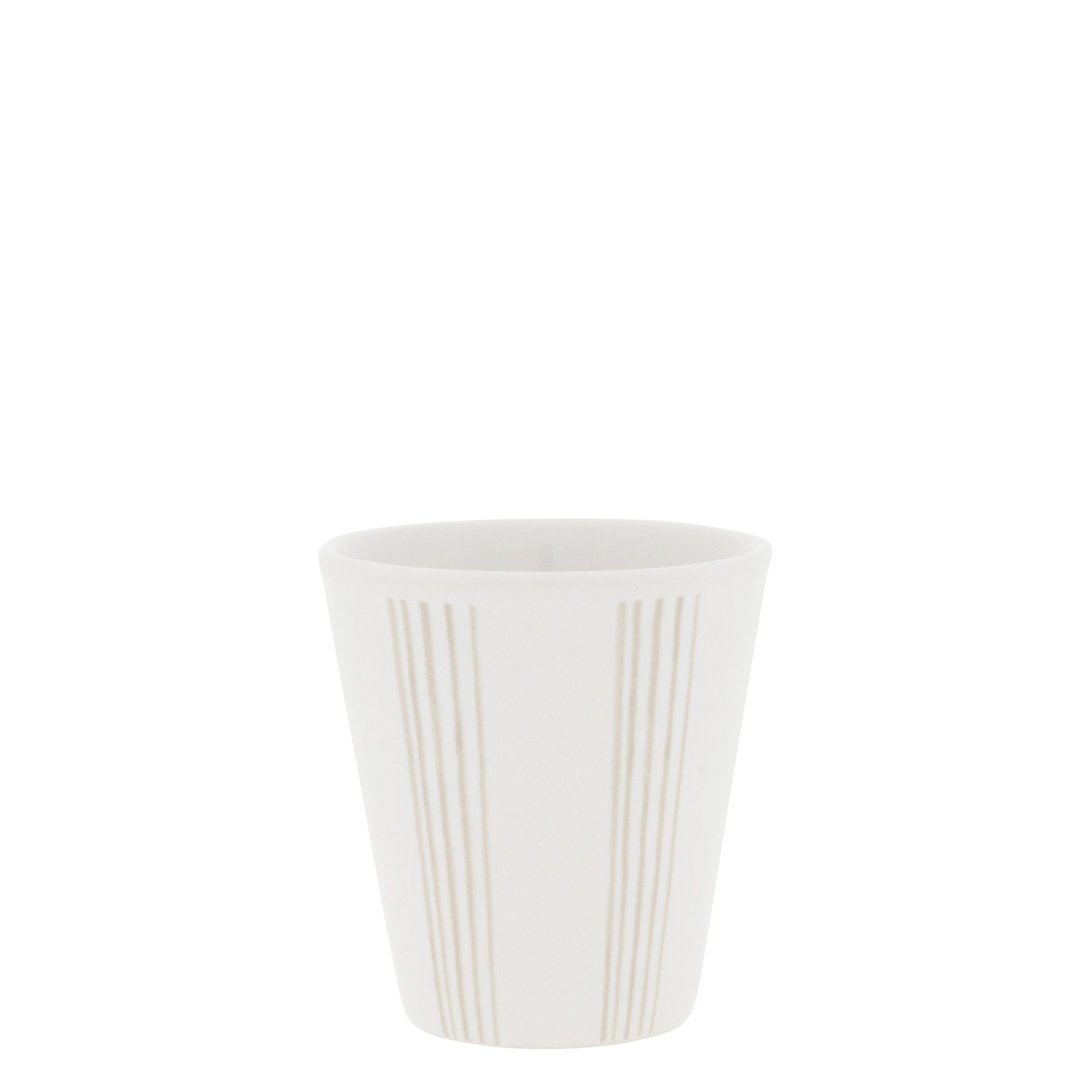 Espressobecher "small stripes" beige - Bastion Collections