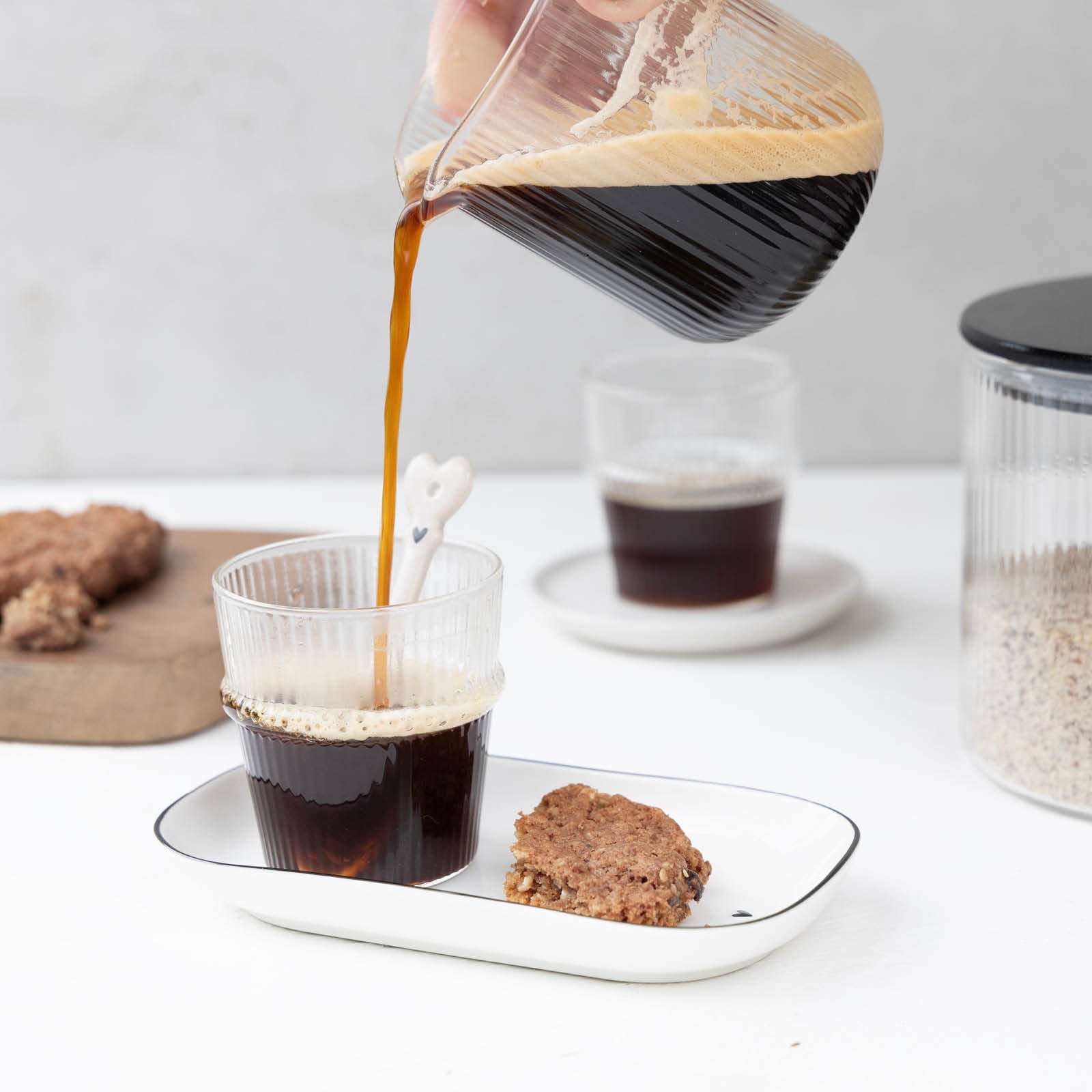 Espressoglas "ribbed" - Bastion Collections