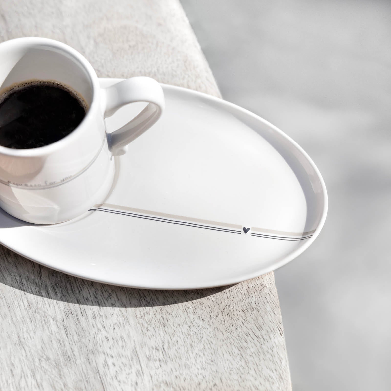 Espressotasse "Espresso for you" beige - Bastion Collections