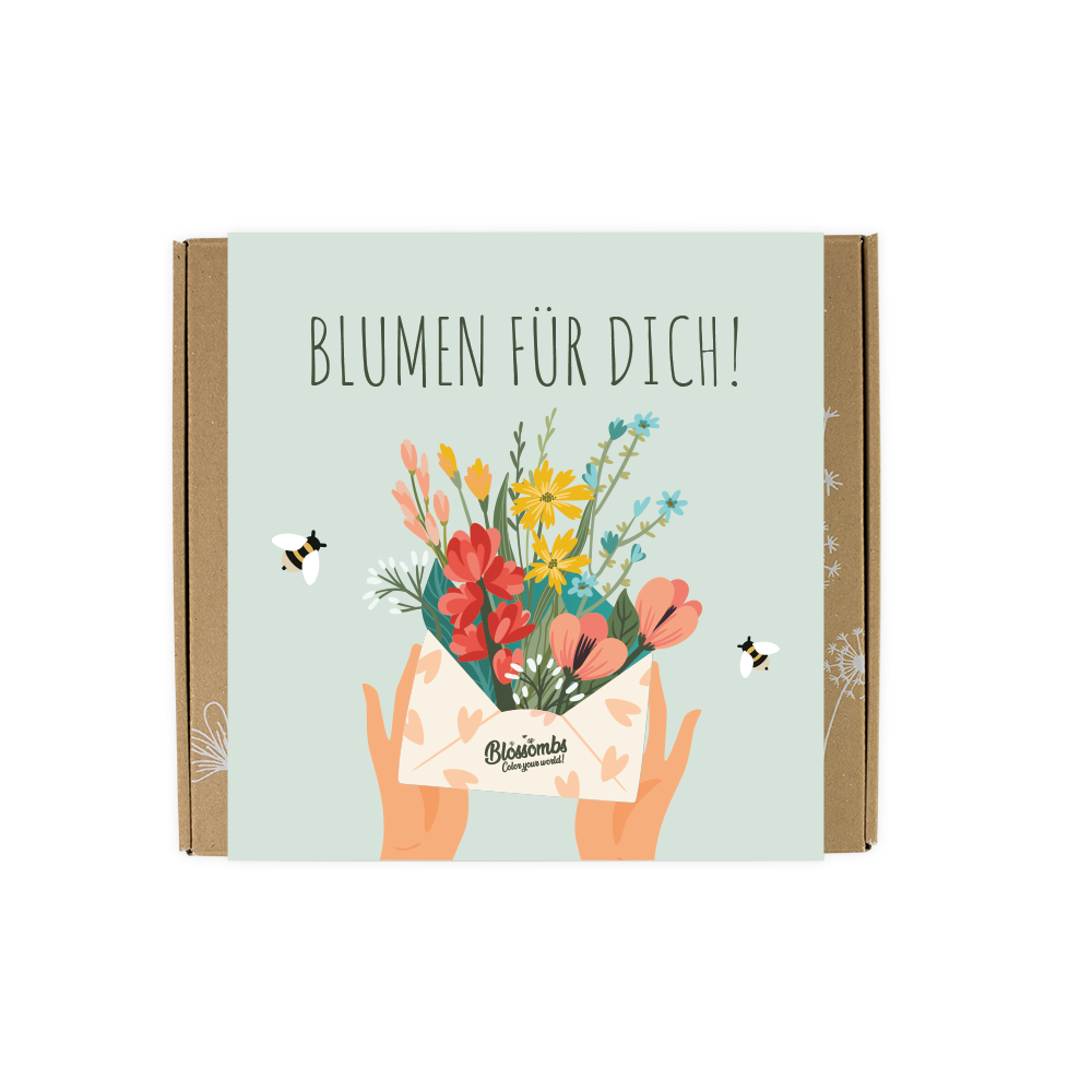 Geschenkbox Mittel "Blumen für dich" - Blossombs