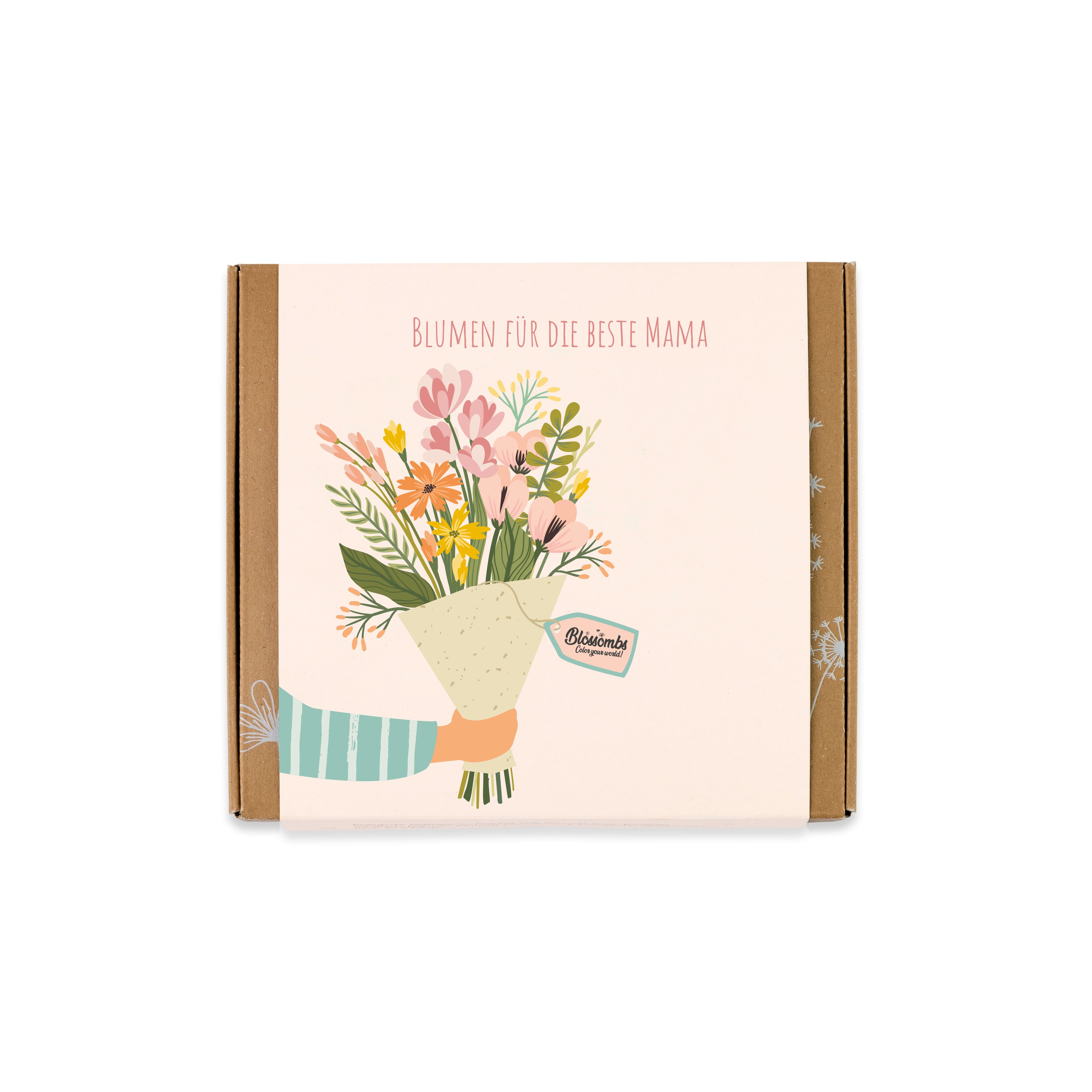Geschenkbox Mittel "Blumen für die beste Mama" - Blossombs