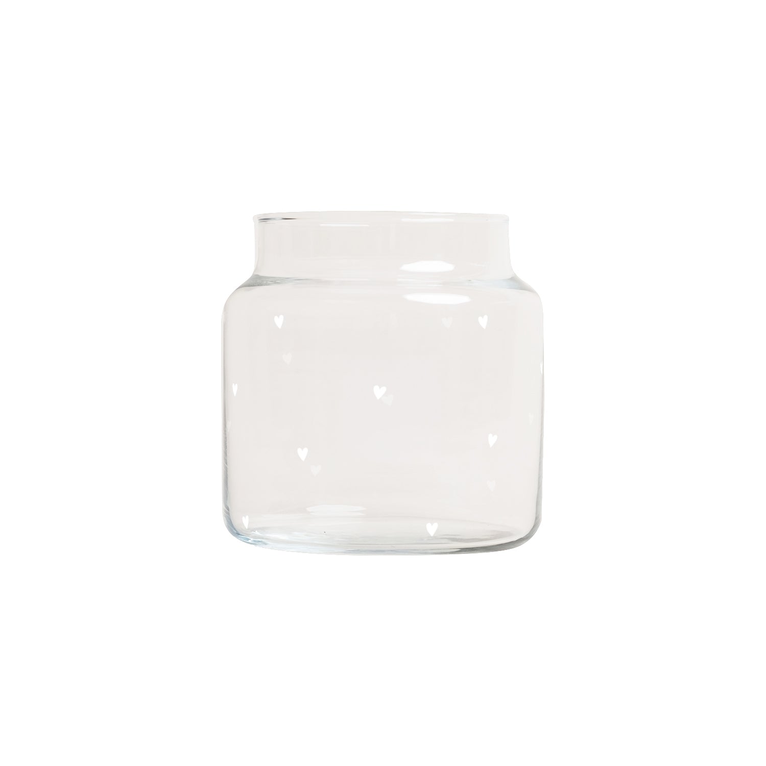 Glass vase hearts medium white - Eulenschnitt (Image 2)