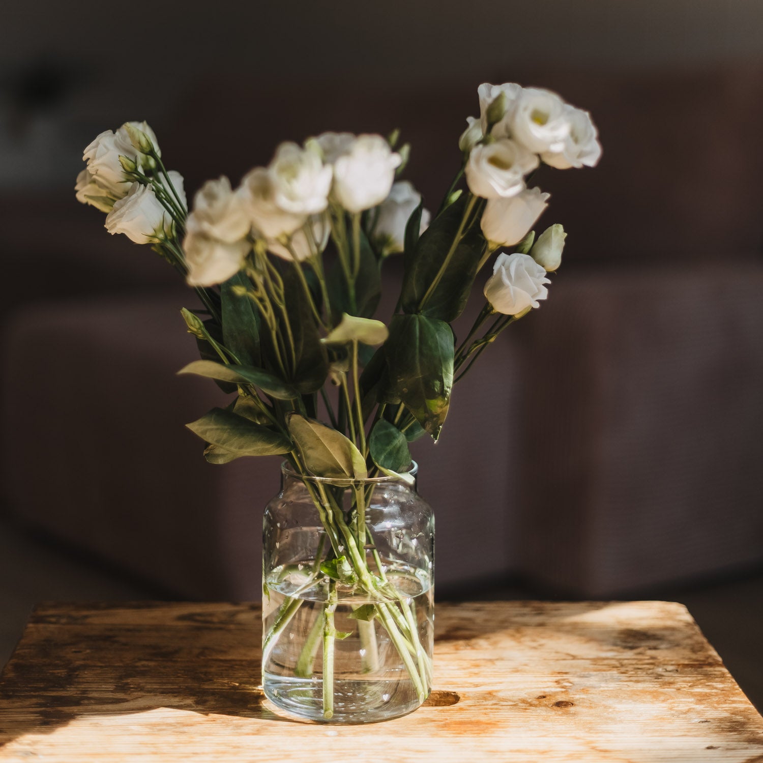 Glass vase hearts large white - Eulenschnitt