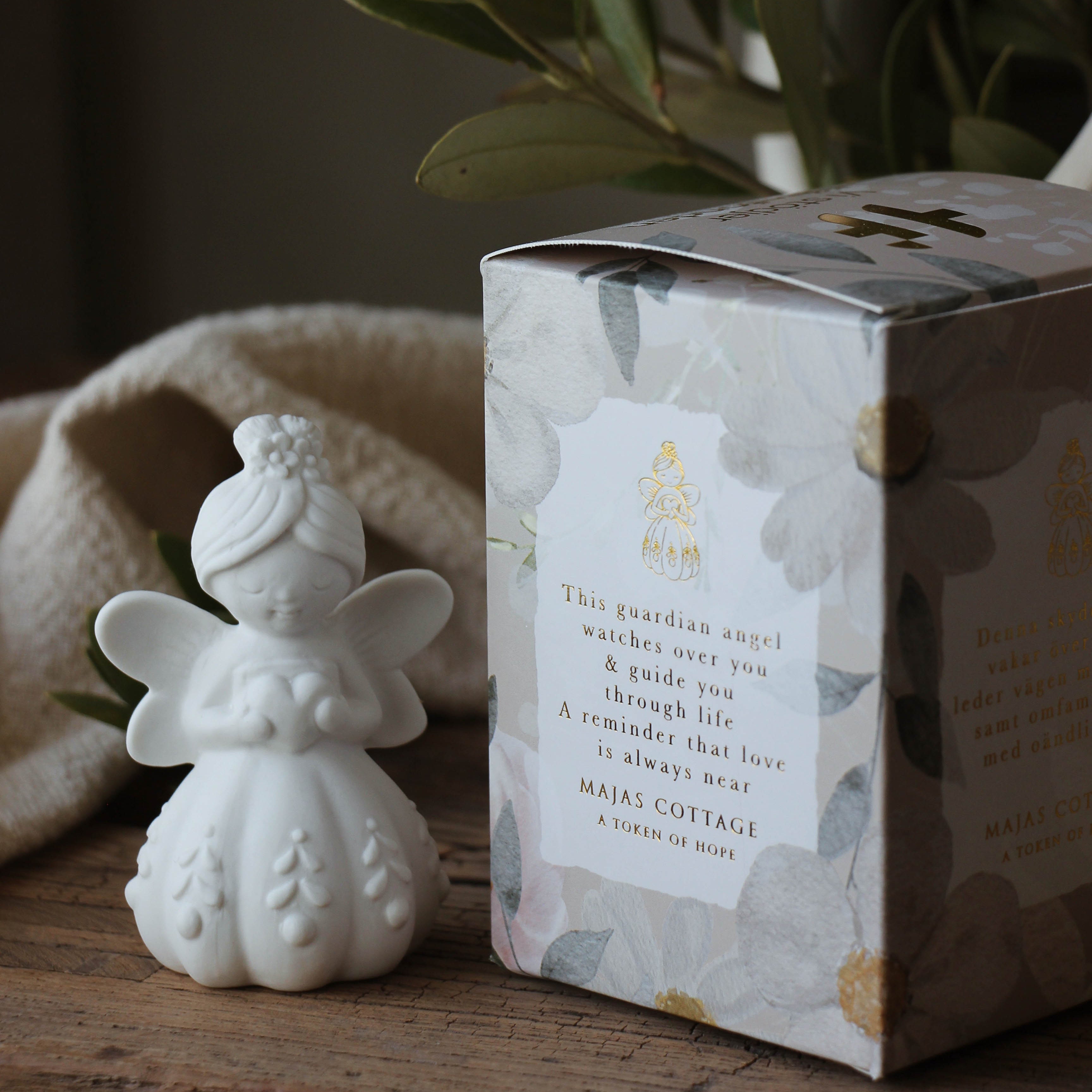 Glücksfigur Schutzengel - Majas Cottage