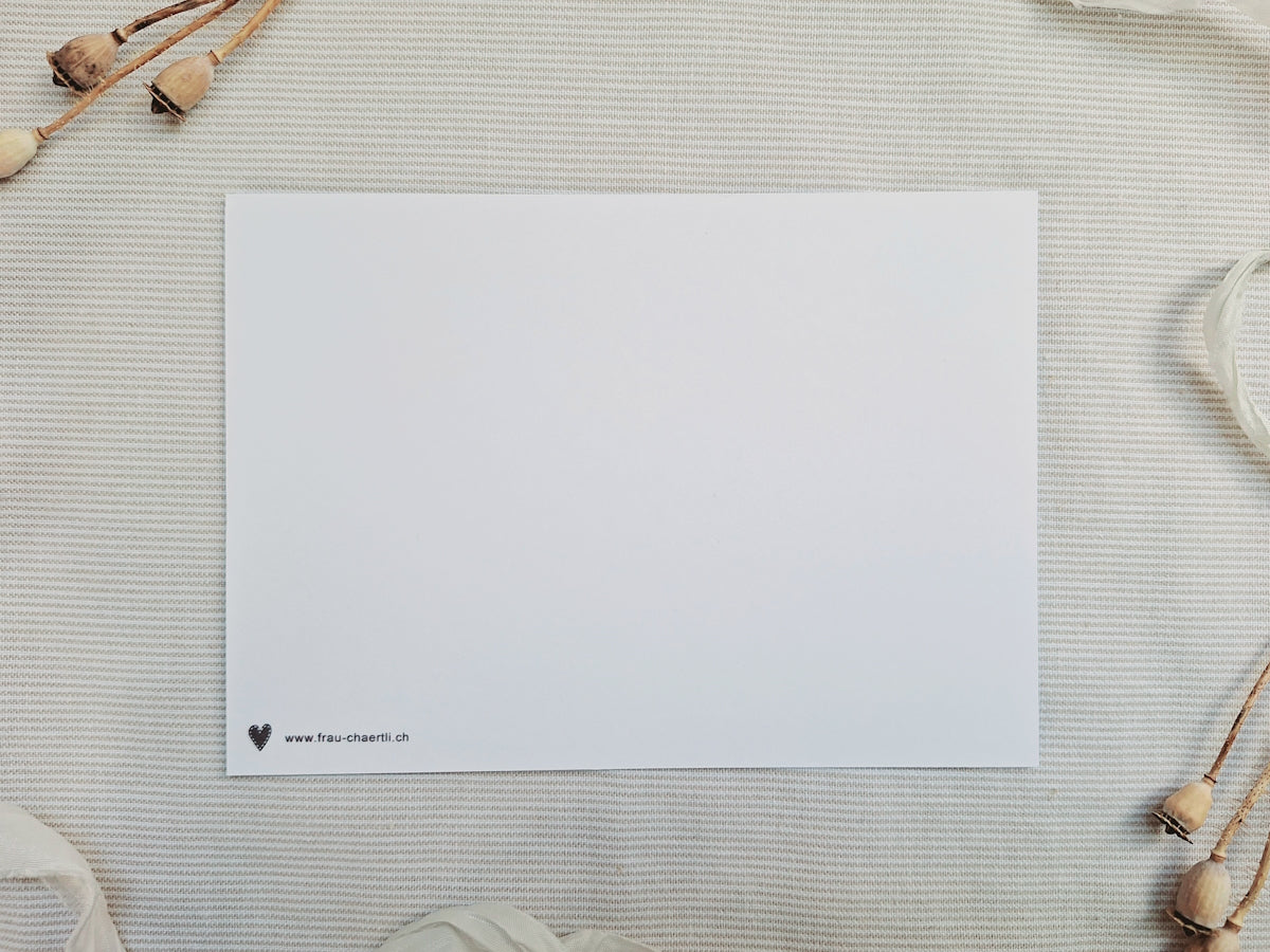 Postkarte "Happy Birthday" – handgemacht