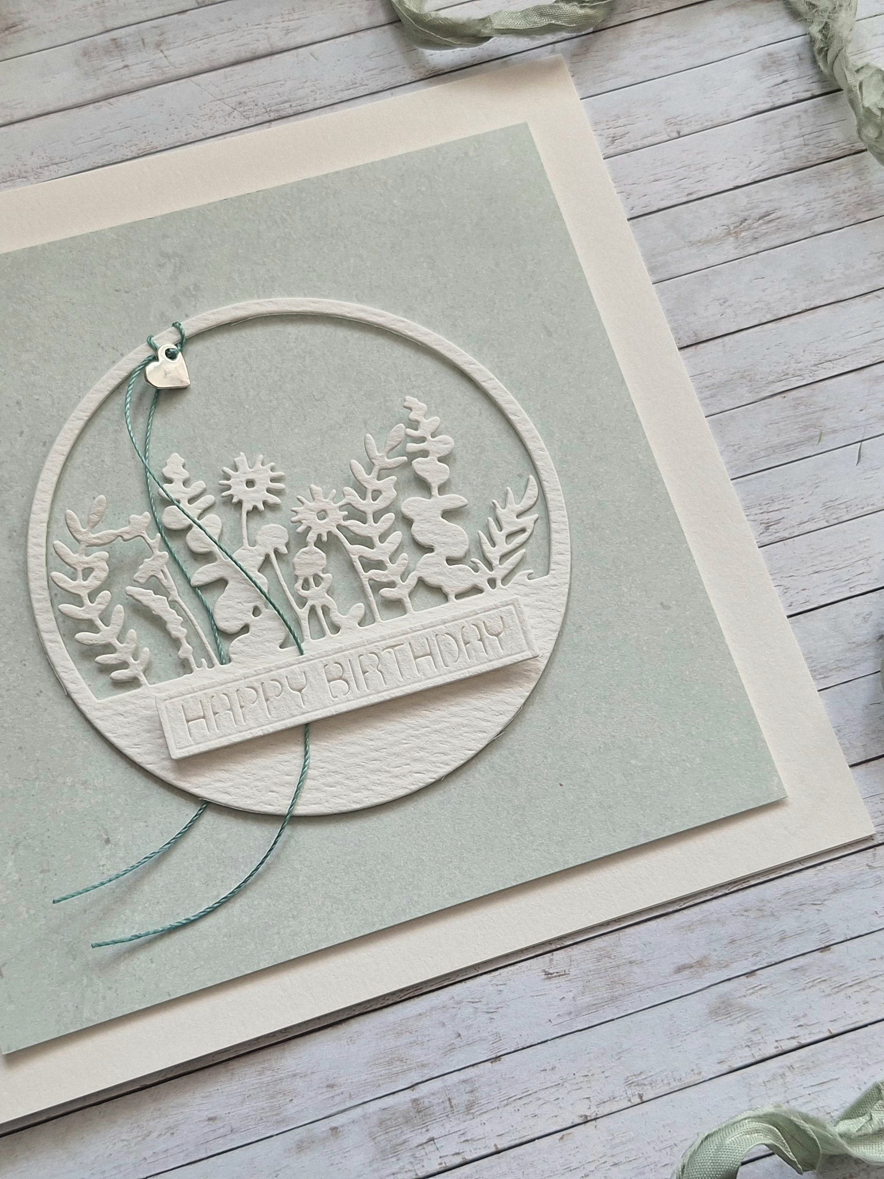 Grusskarte "Happy Birthday" – handgemacht