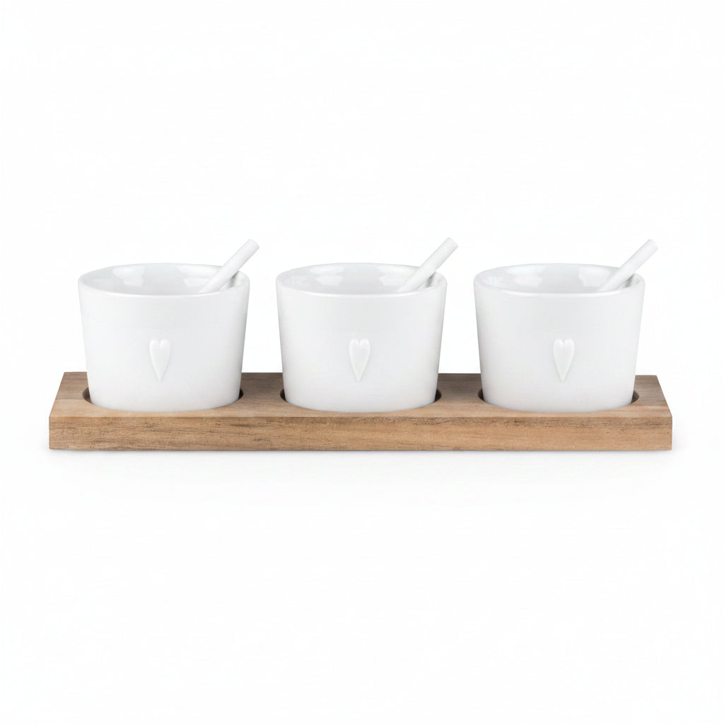 Schalen Set Dreierlei Herz - Räder