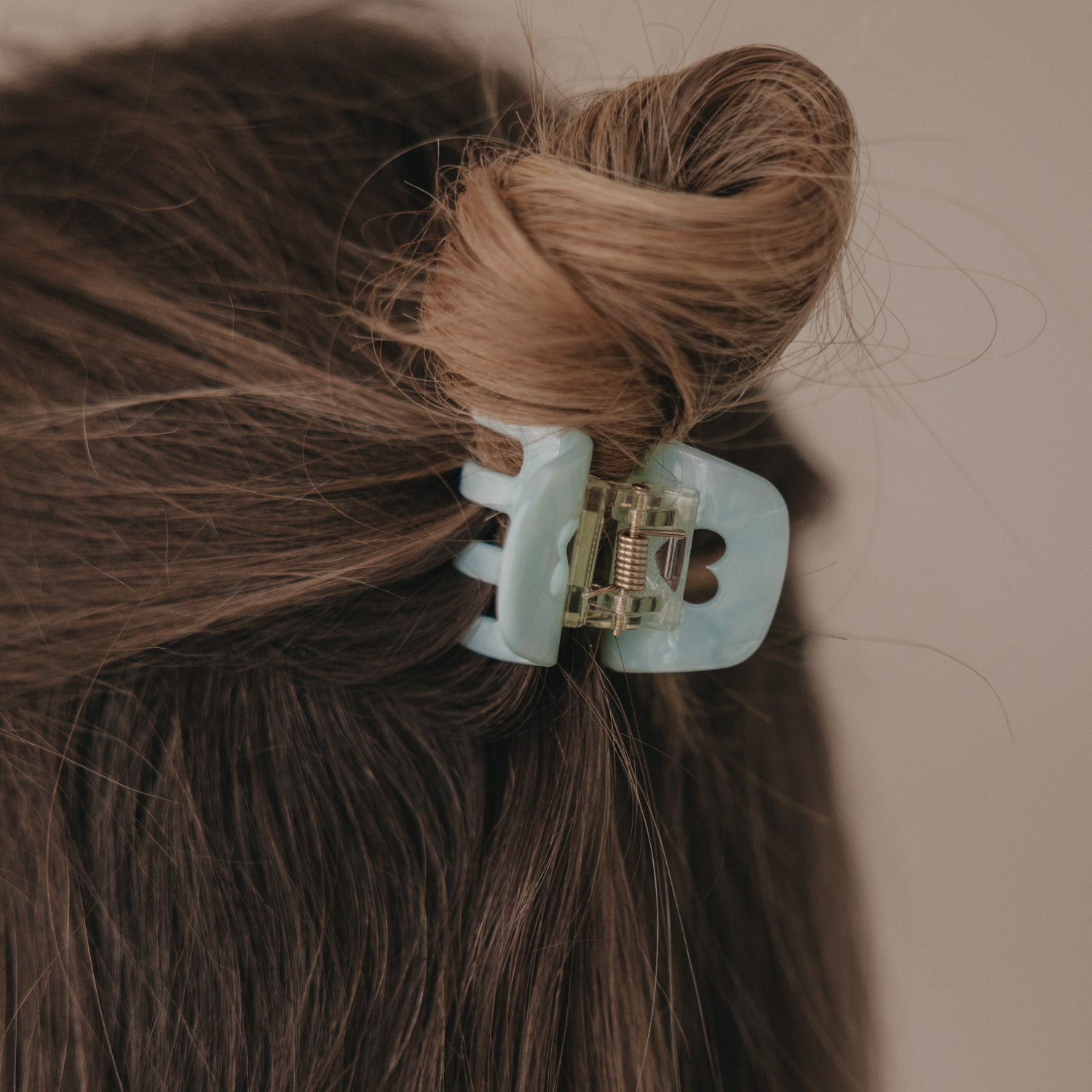 Barrette cœur menthe petite - Eulenschnitt
