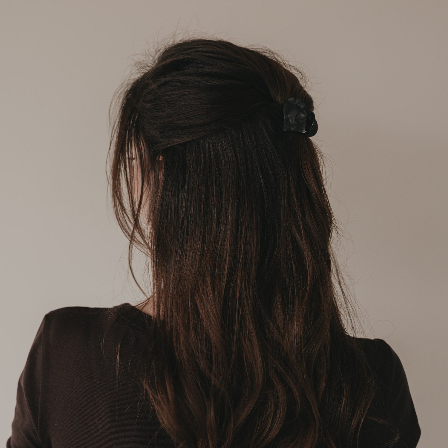 Large heart-shaped hair clip Night - Eulenschnitt