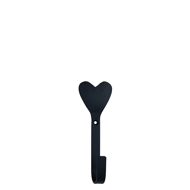 Haken "heart" schwarz Design 1 - Bastion Collections