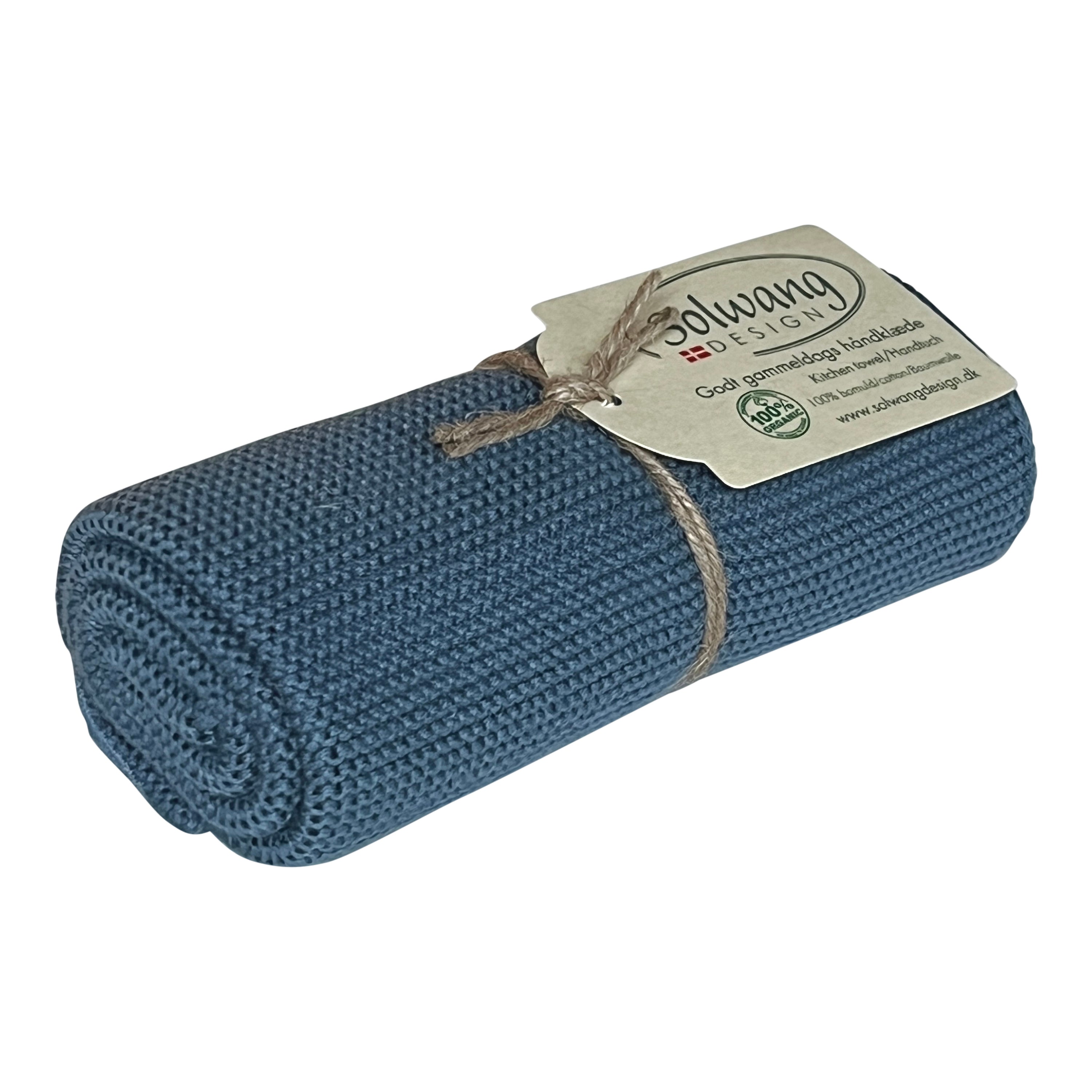 Handtuch Dunkles Antikblau - Solwang Design