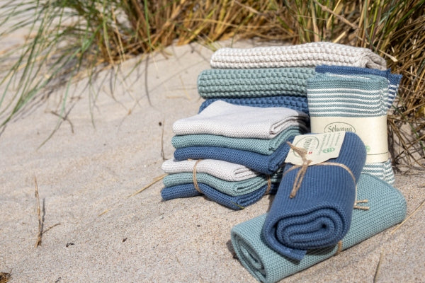 Handtuch Dunkles Antikblau - Solwang Design
