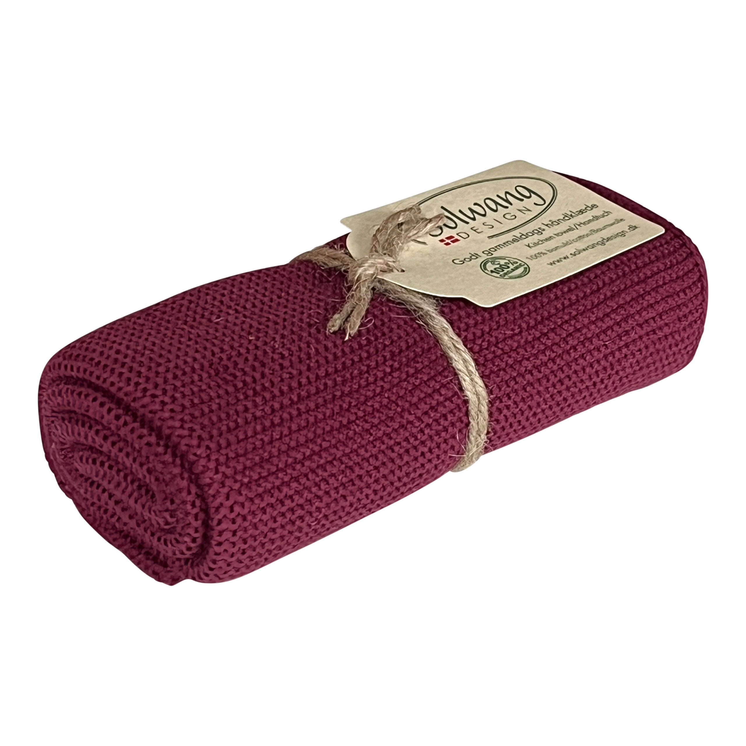 Handtuch Dunkles Bordeaux - Solwang Design