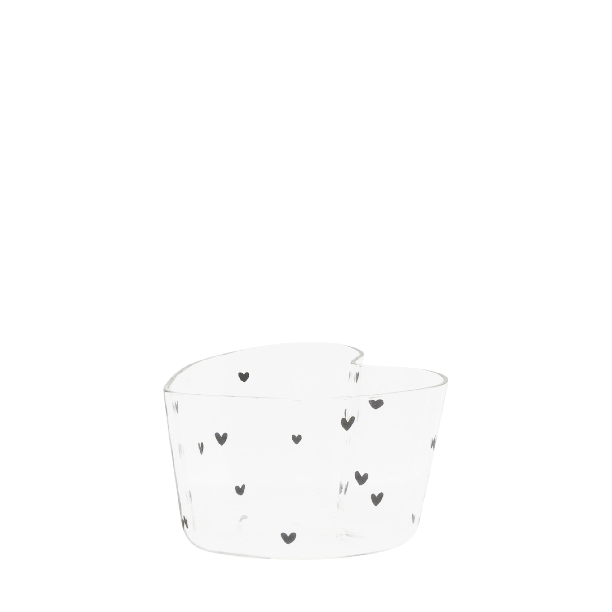 Herzschale "hearts" klein schwarz - Bastion Collections