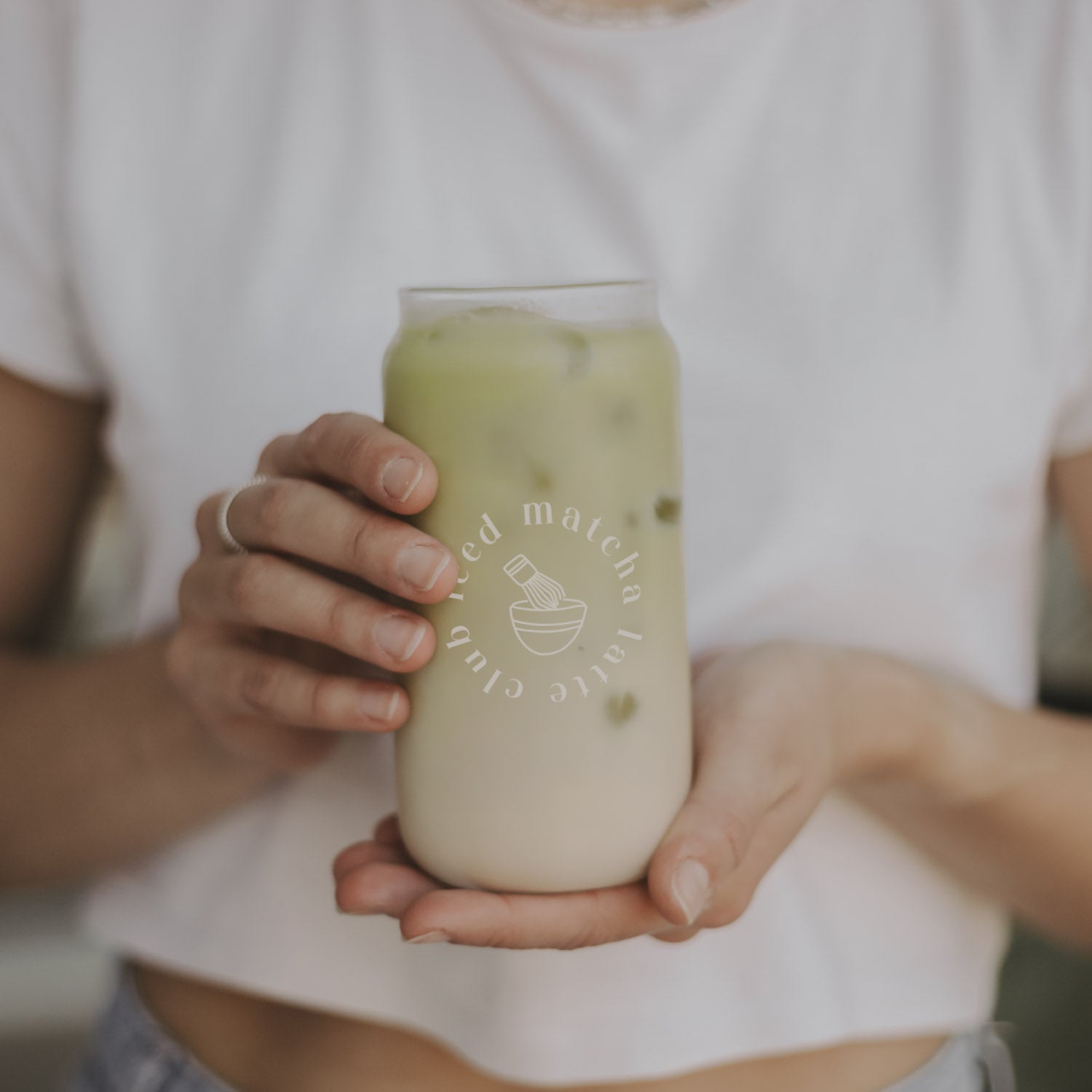 Bicchiere alto "Iced Matcha Latte Club" - Eulenschnitt