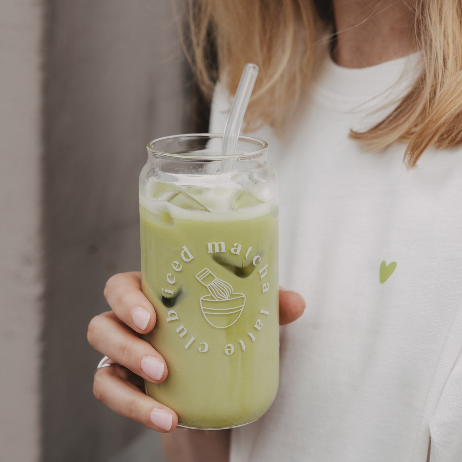 Tall Drinking glasses "Iced Matcha Latte Club" - Eulenschnitt (Image 3)