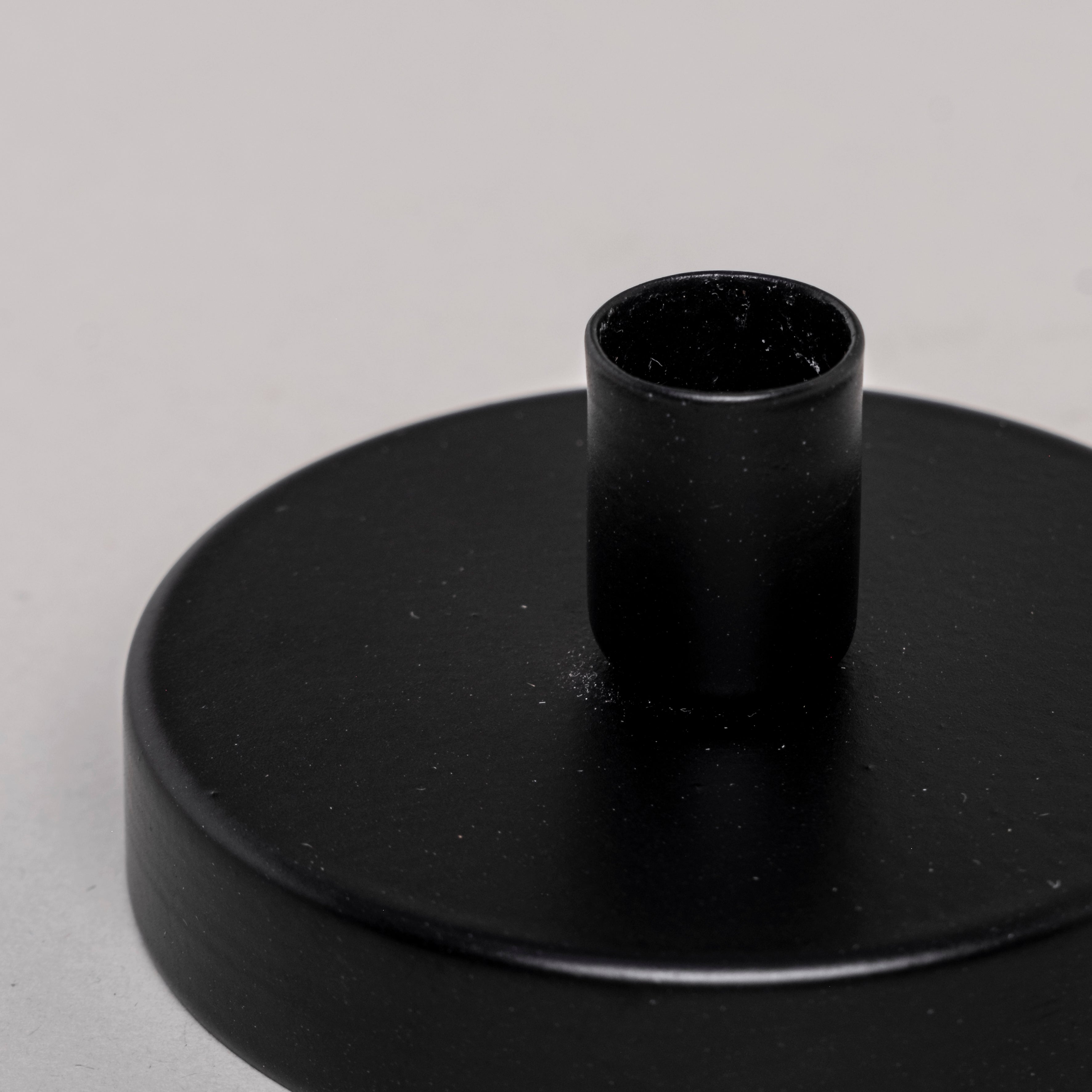 Kerzenhalter für Minivorratsglas schwarz - Eulenschnitt