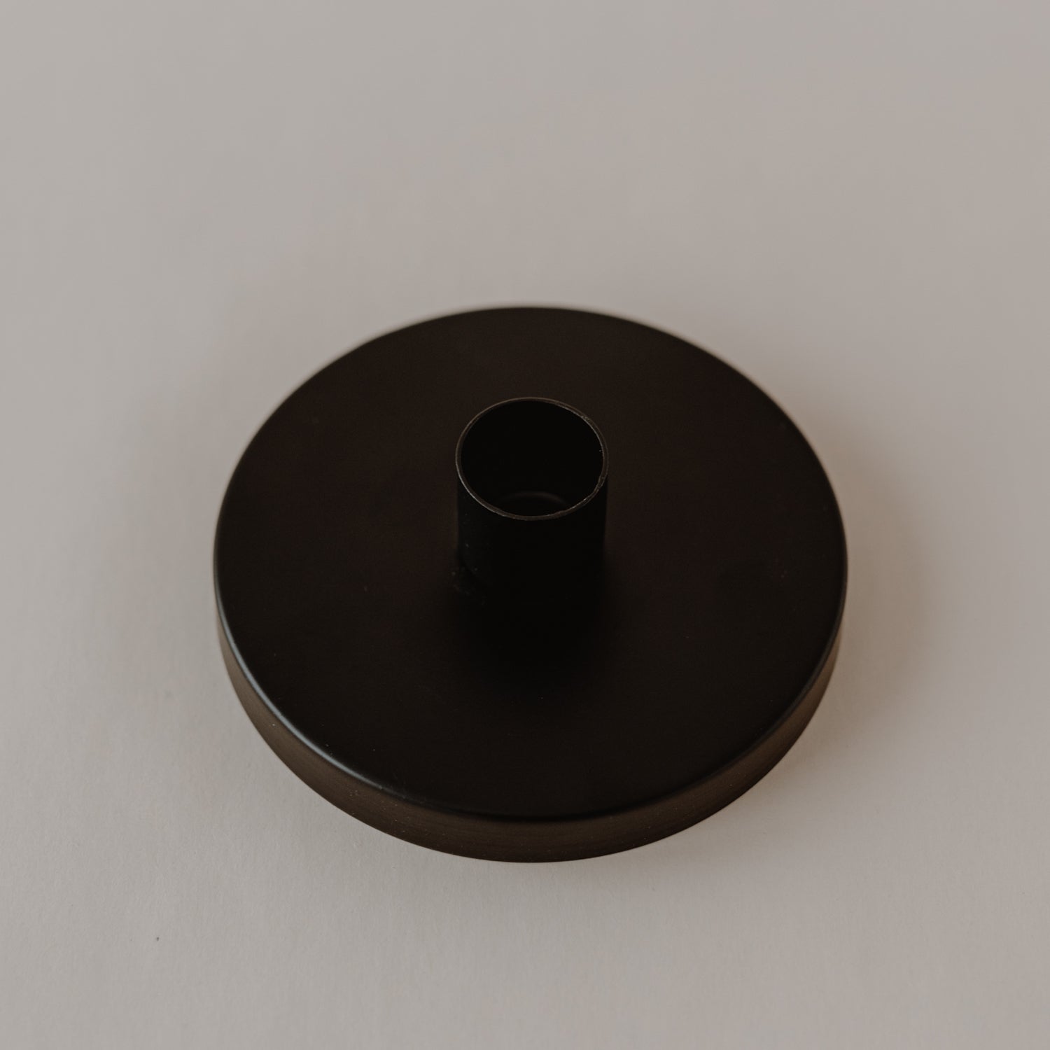 Kerzenhalter schwarz für Vorratsglas - Eulenschnitt