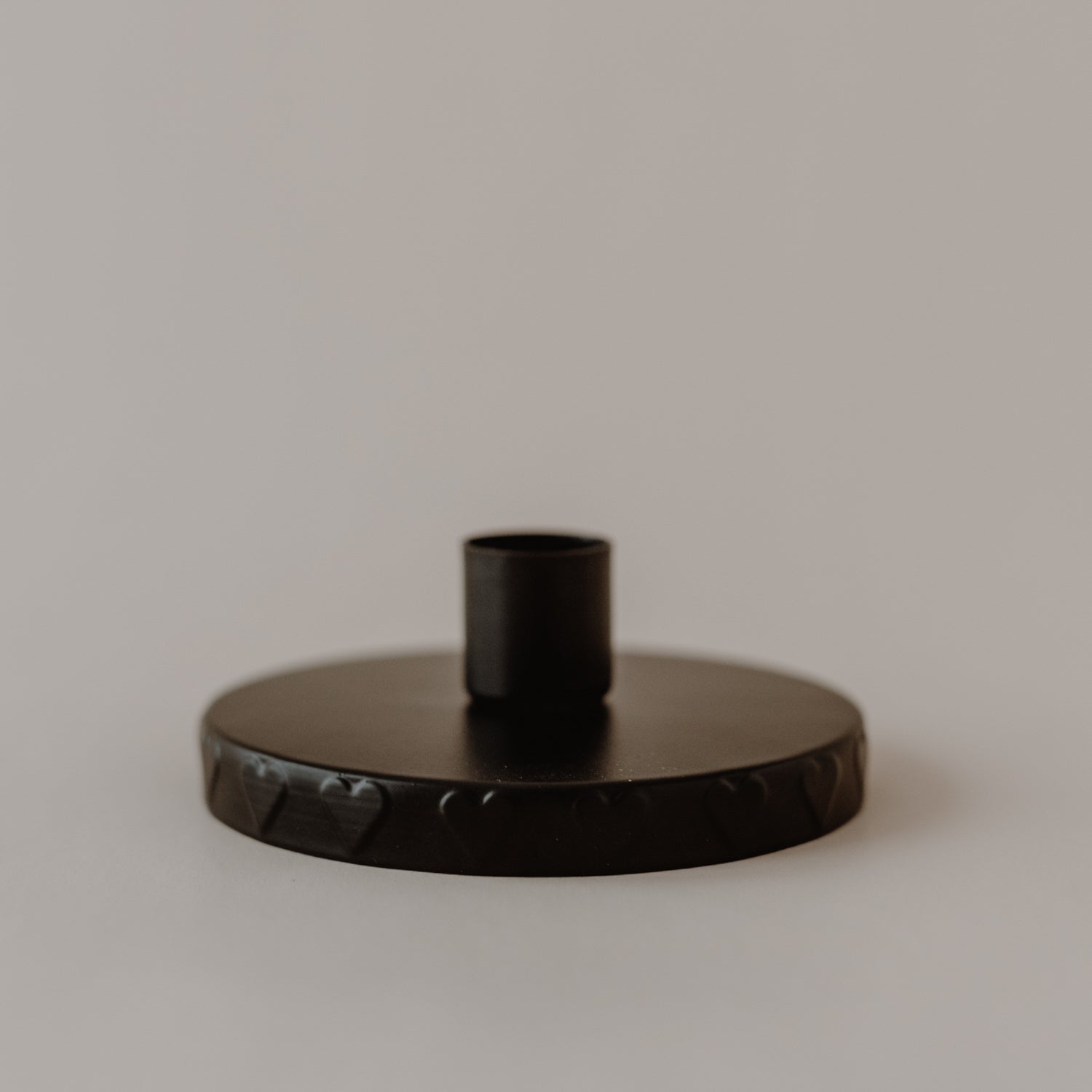 Candle holders heart black for Storage jars - Eulenschnitt
