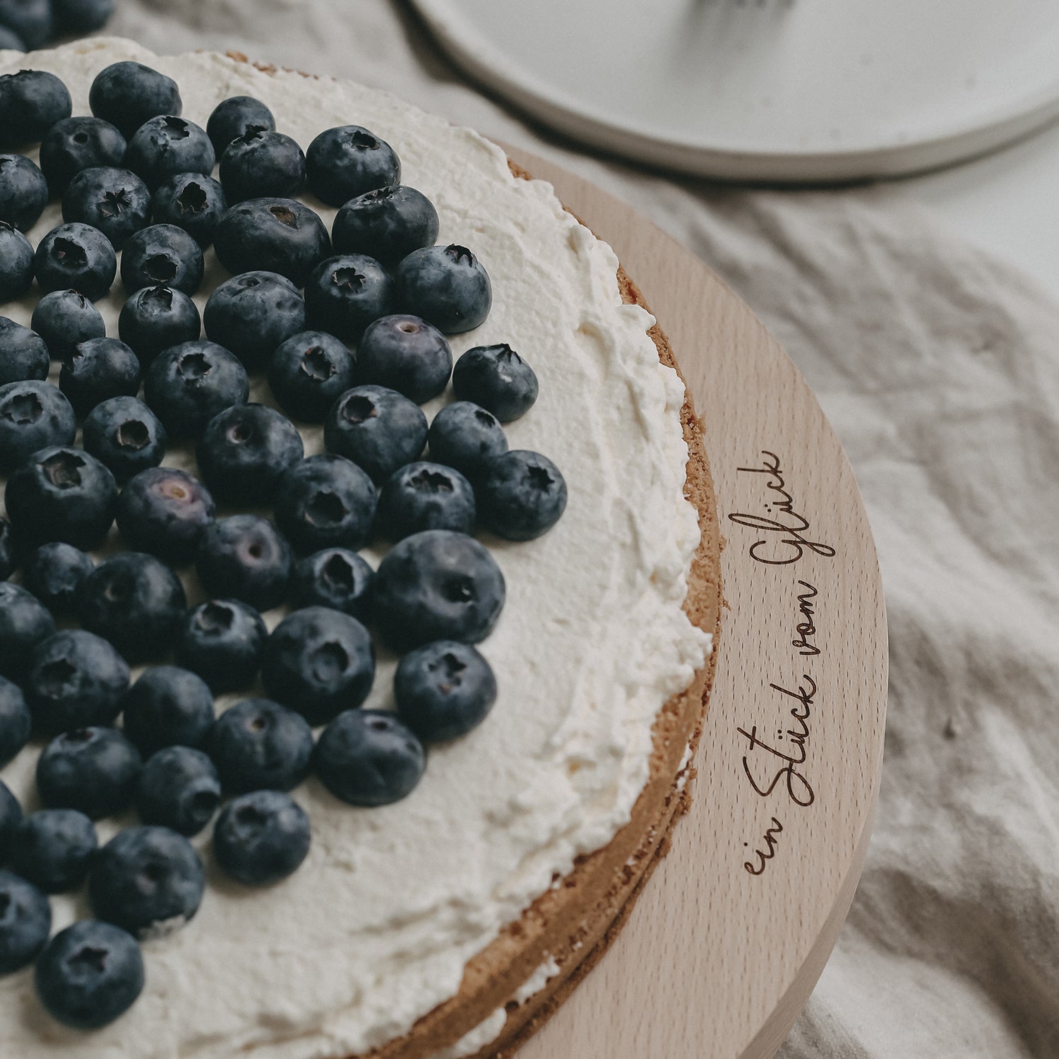 Kuchenständer "Stück vom Glück" - Eulenschnitt