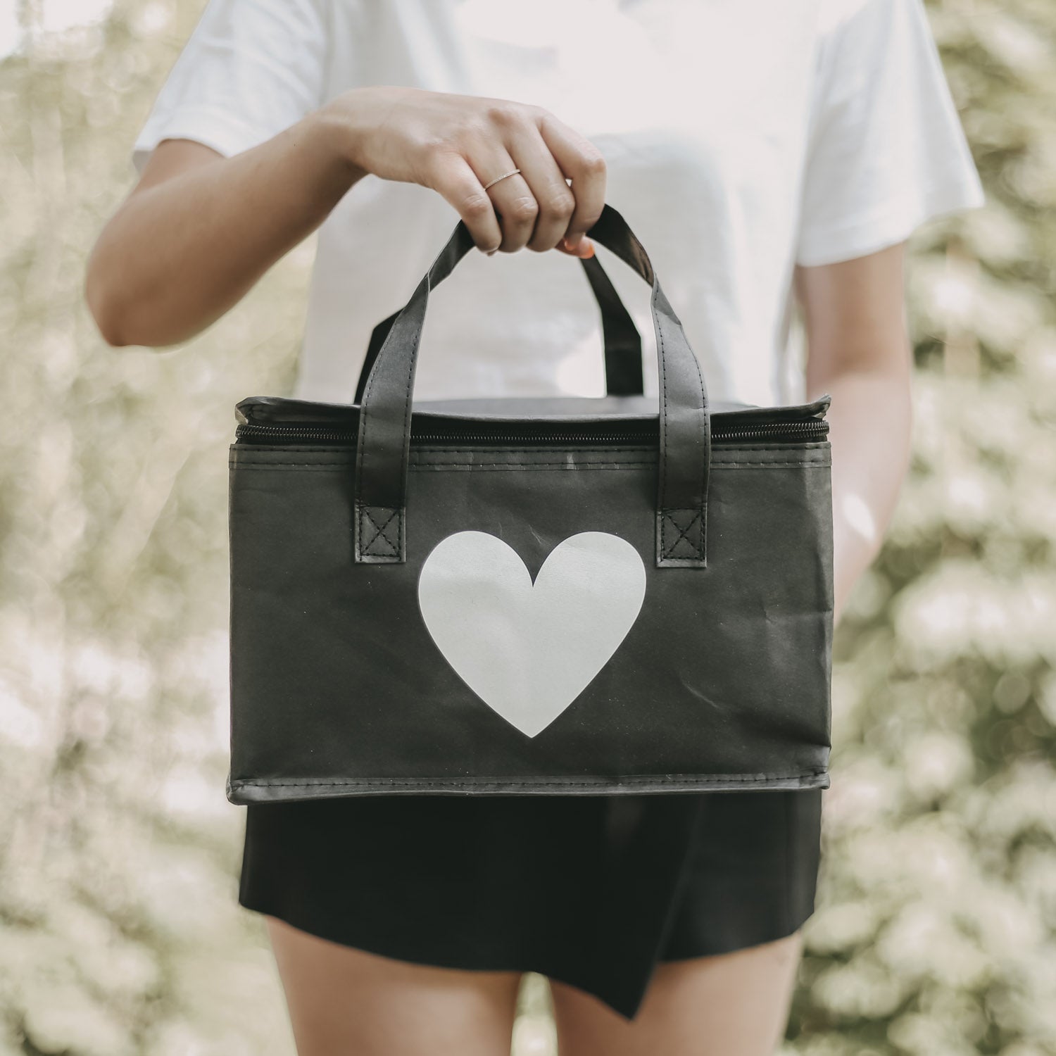 Kühltasche Herz schwarz - Eulenschnitt