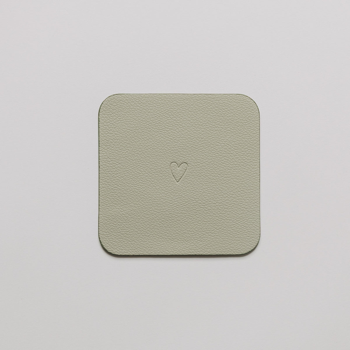 Sottobicchieri quadrati cuore set da 2 verde - Eulenschnitt (Immagine 7)