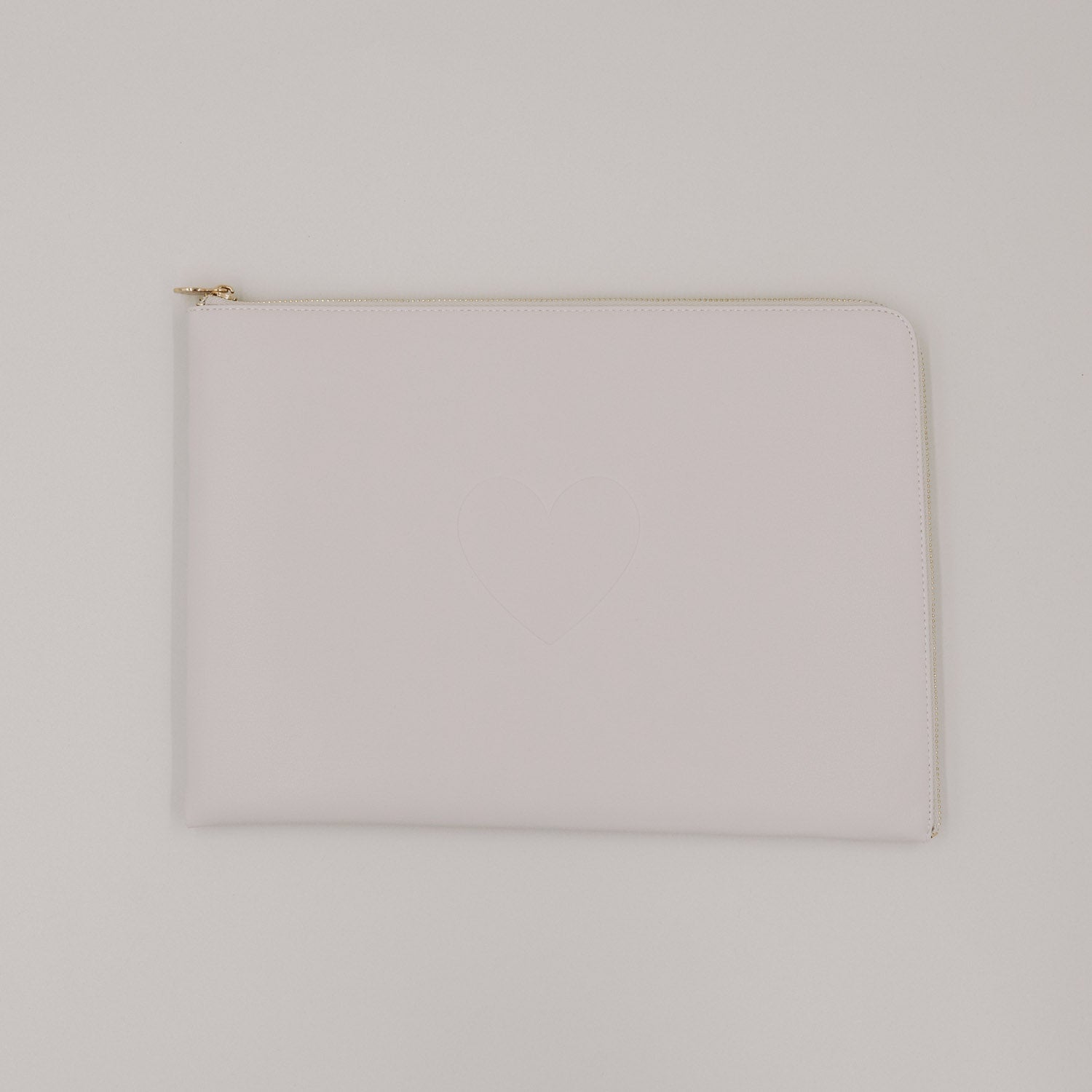 Laptoptasche Herz taupe - Eulenschnitt