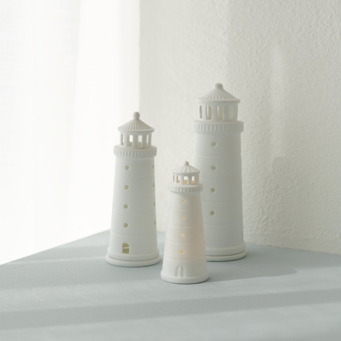 Lichthaus Leuchtturm LED – handgefertigt - Räder