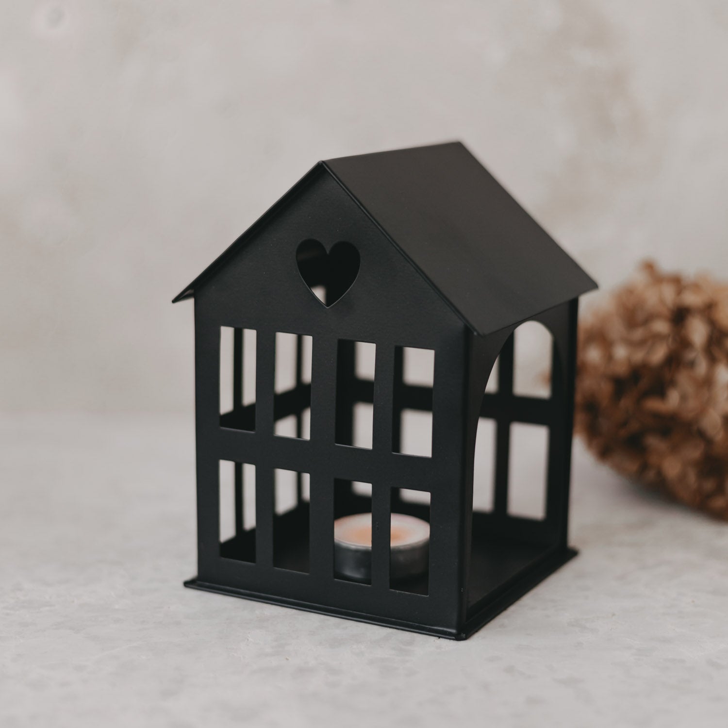 Metallhaus mini schwarz - Eulenschnitt