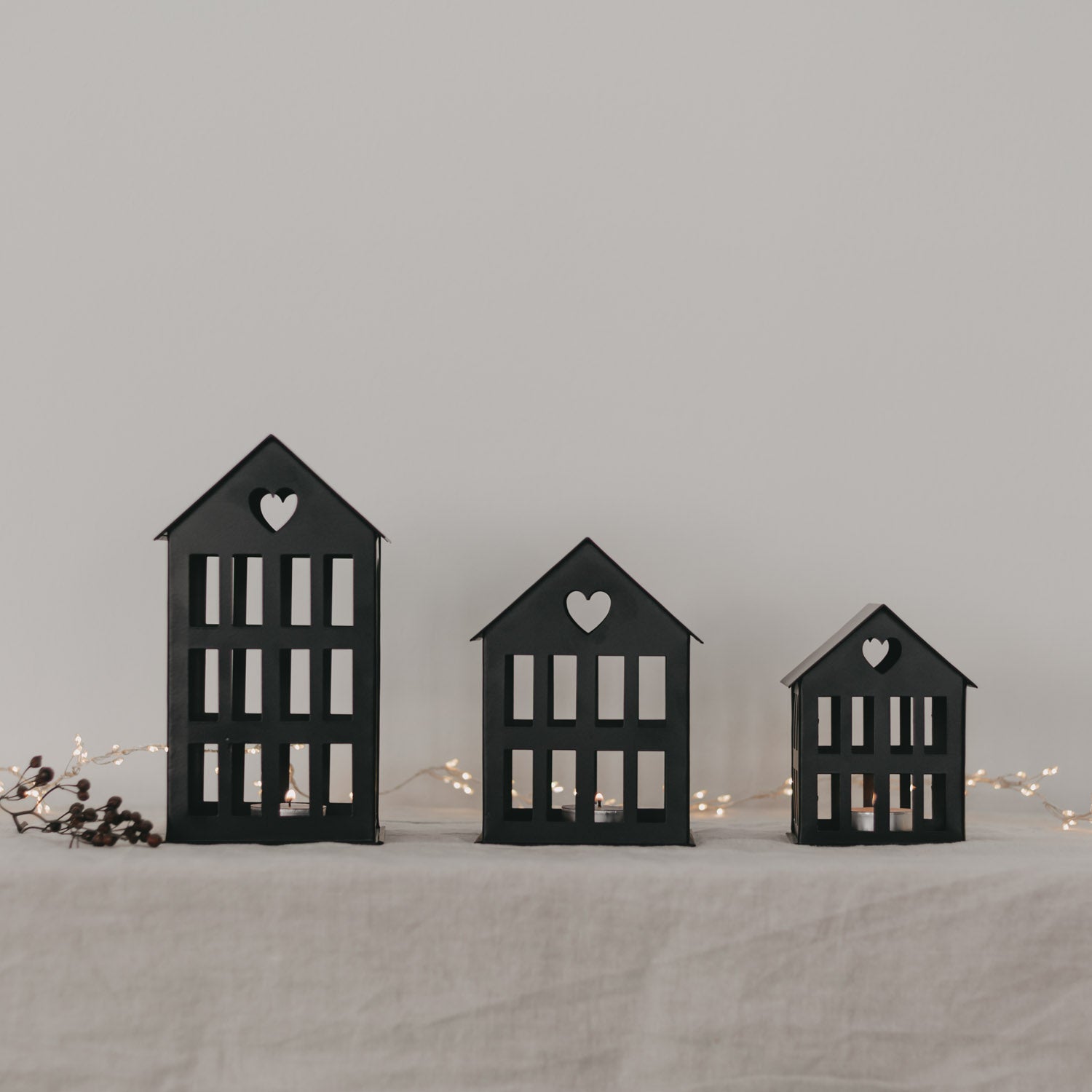 Metallhaus mini weiss - Eulenschnitt