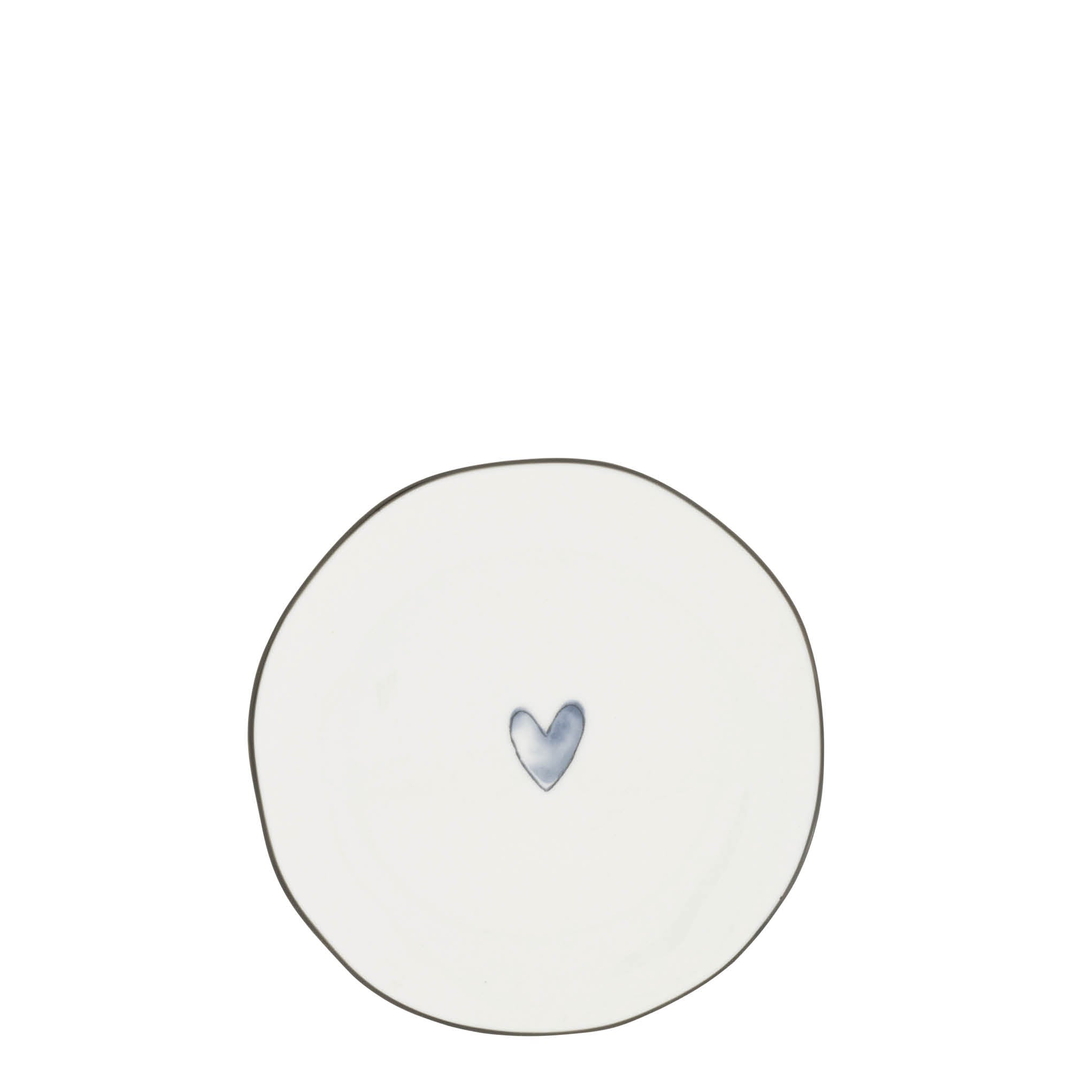 Mini Teller "big heart" iris blue - Bastion Collections